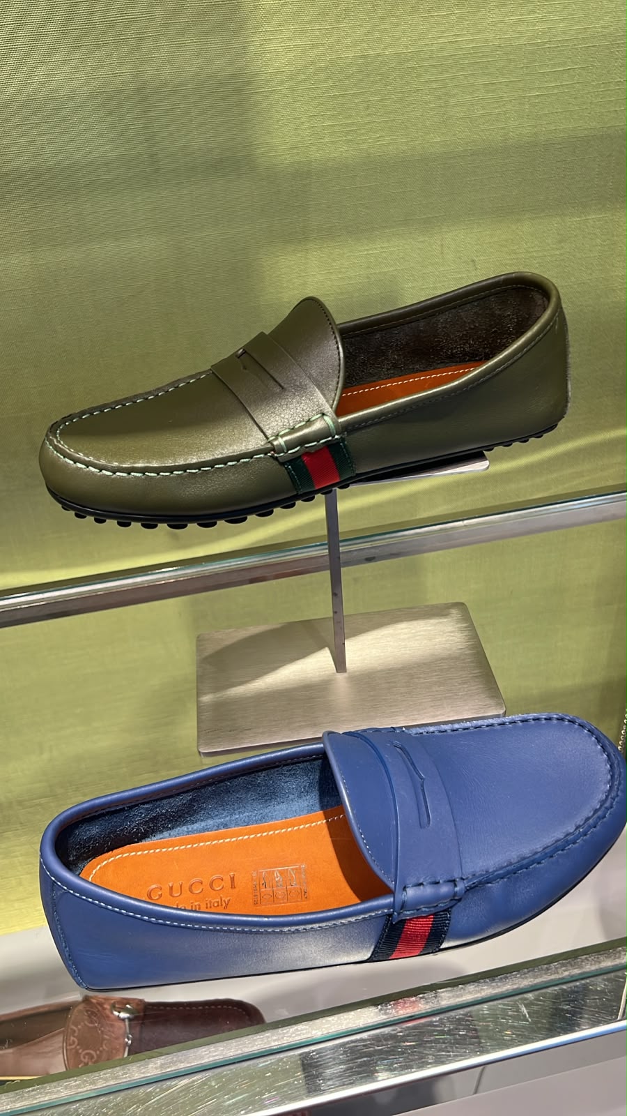 Men's Leather Driver Loafer with Web