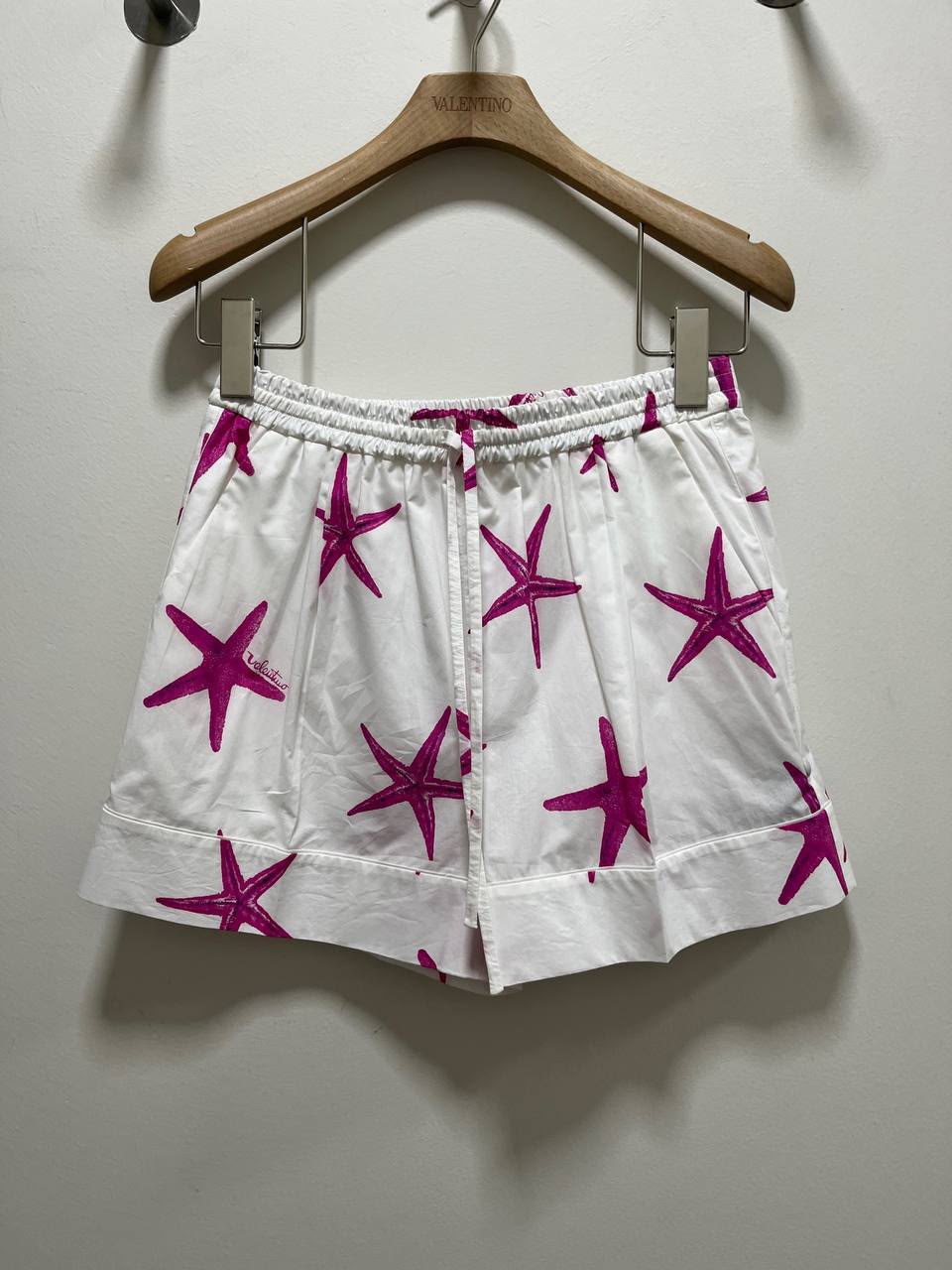 Starfish Print Cotton Shorts