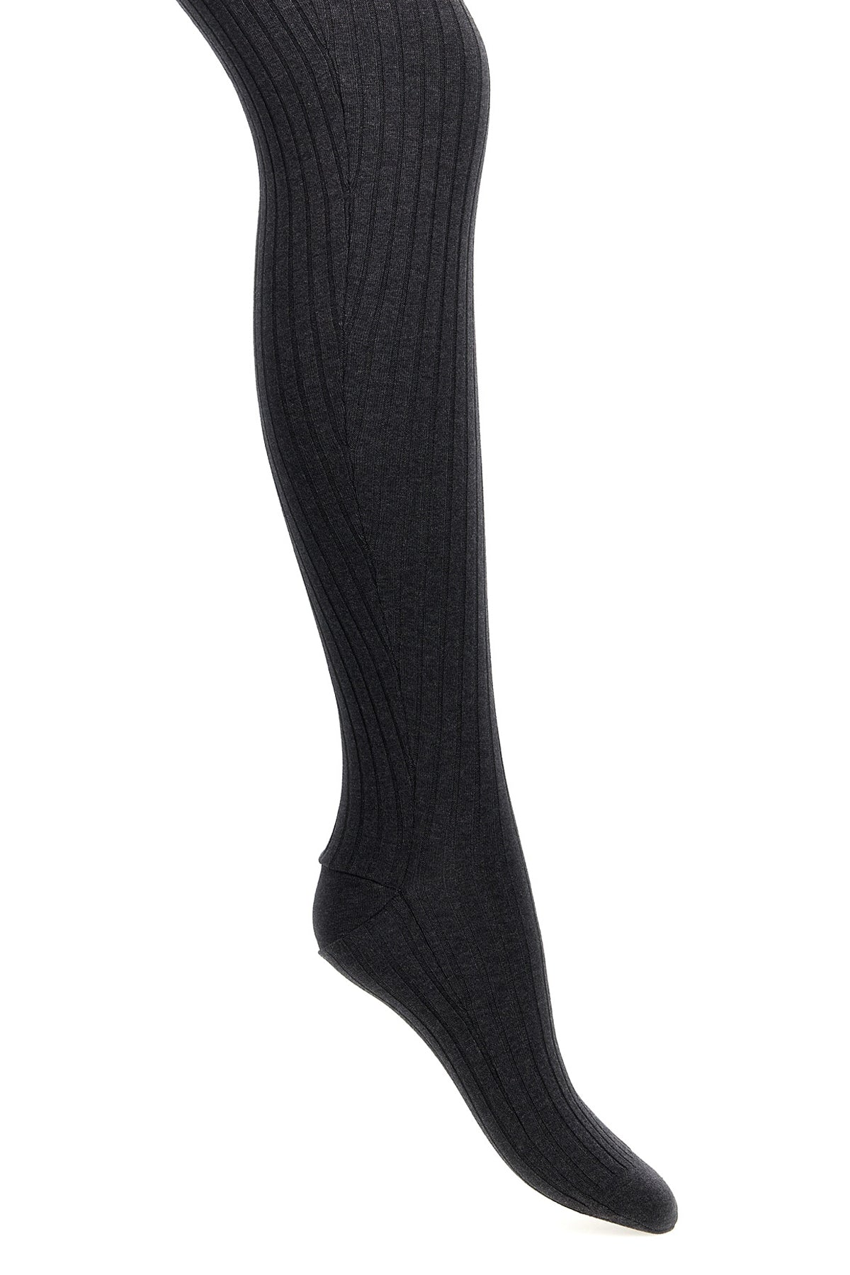PRADA Ribbed tights For Women 85% cotton 12% polyamide 3% elastane