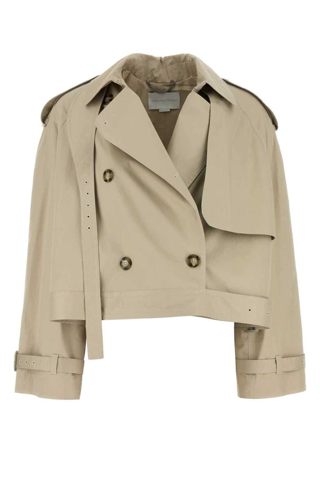 STELLA McCARTNEY Light Cotton Short Trench Coat