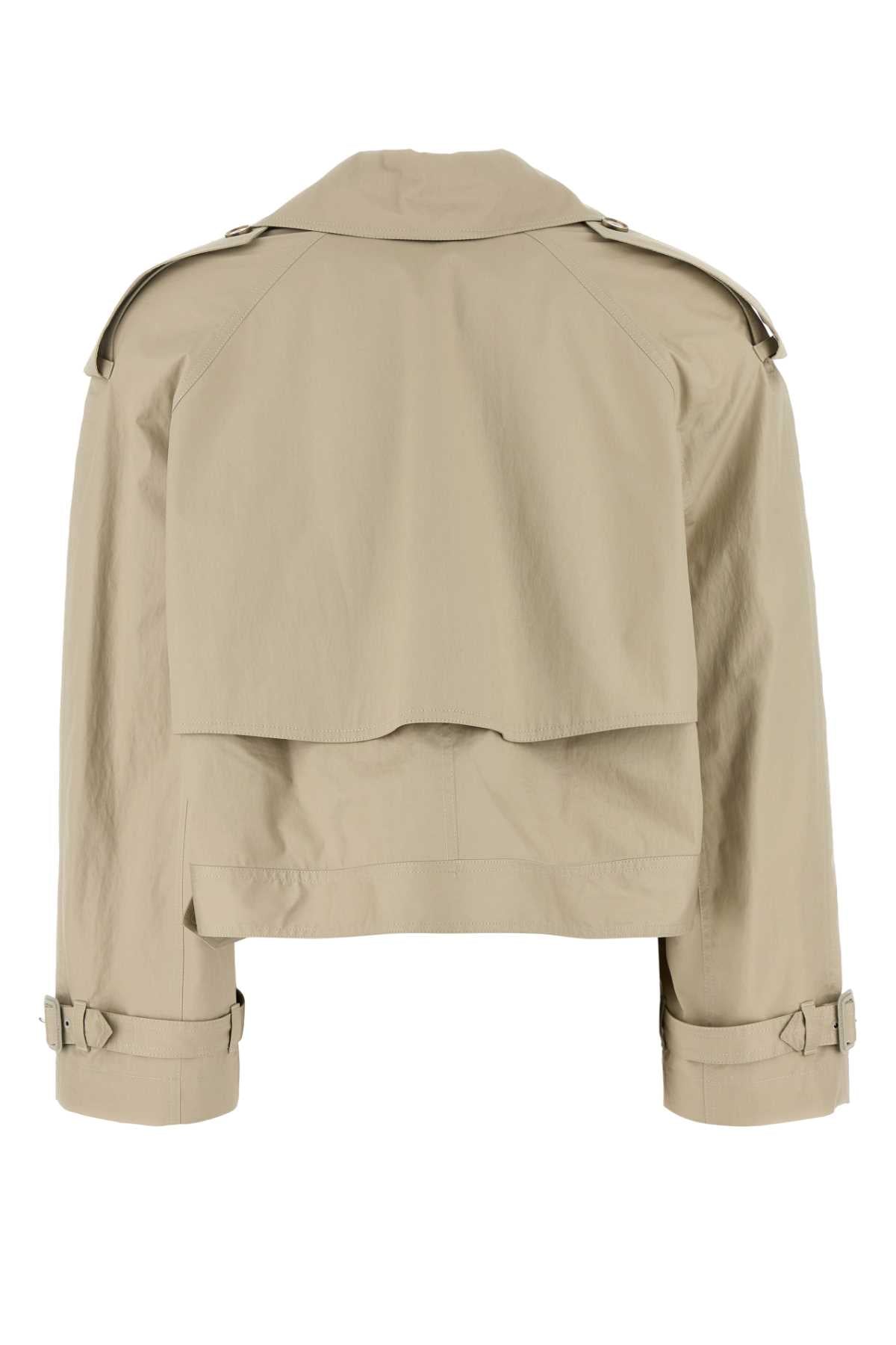 STELLA McCARTNEY Light Cotton Short Trench Coat