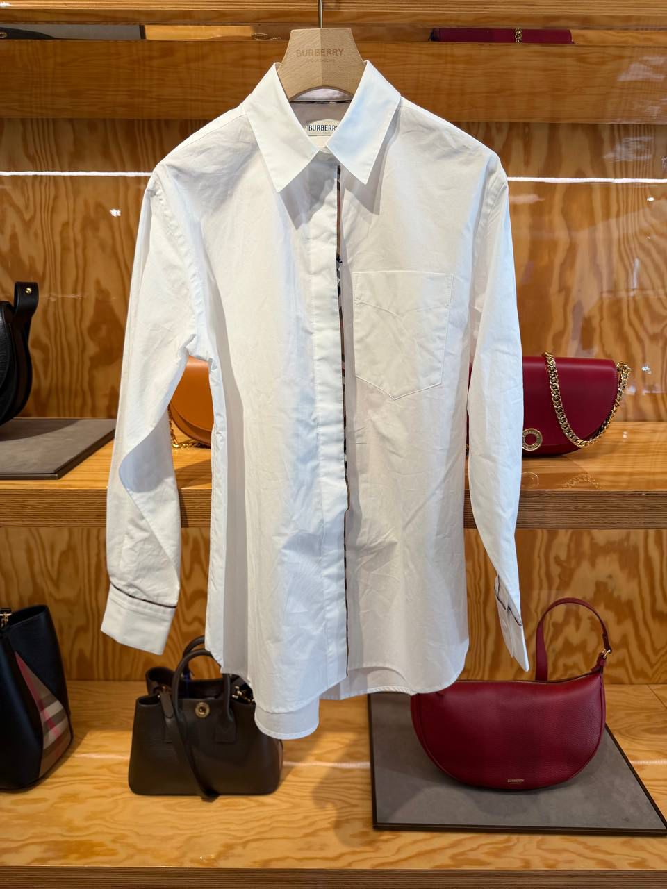 Icon Stripe Detail Cotton Poplin Shirt
