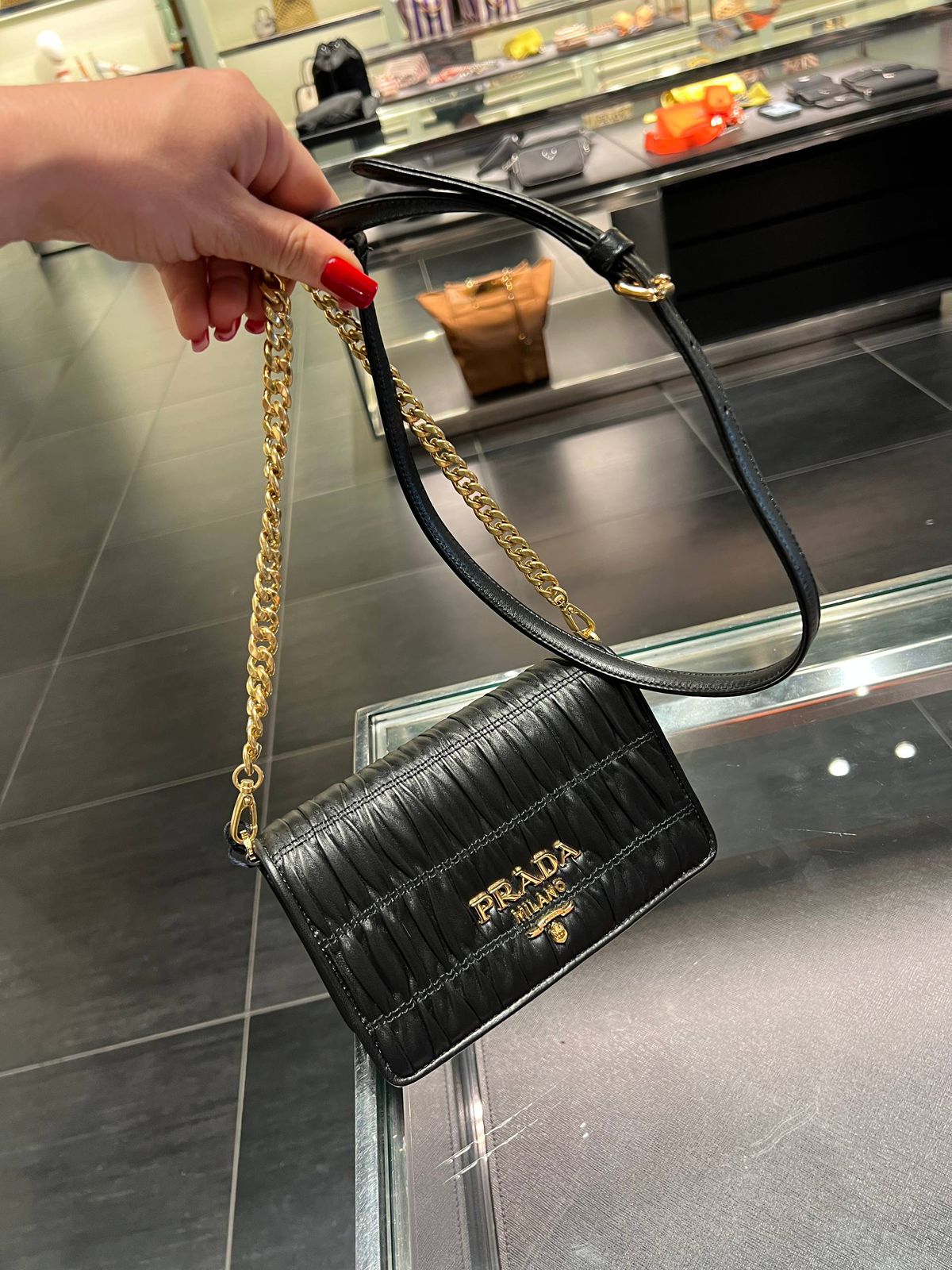 Prada Matelassé Nappa Leather Mini Bag