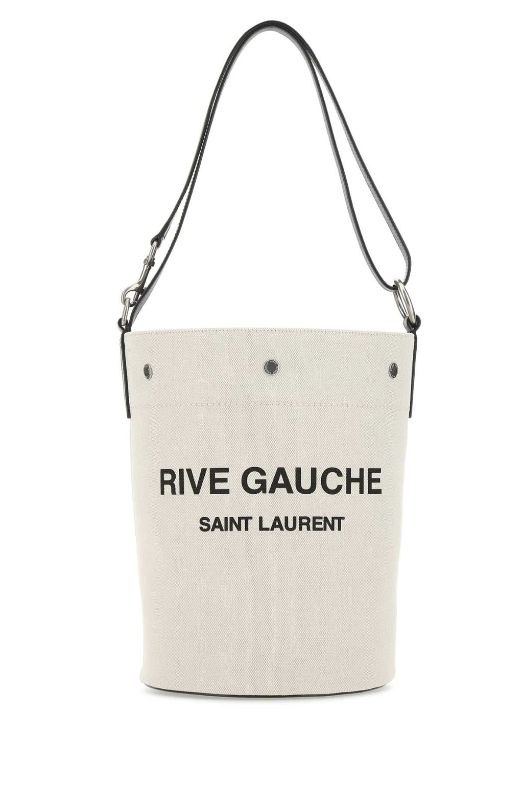 SAINT LAURENT BORSA For Men Exterior: 100% Linen 100% Leather Finishing: Antiqued silver metal