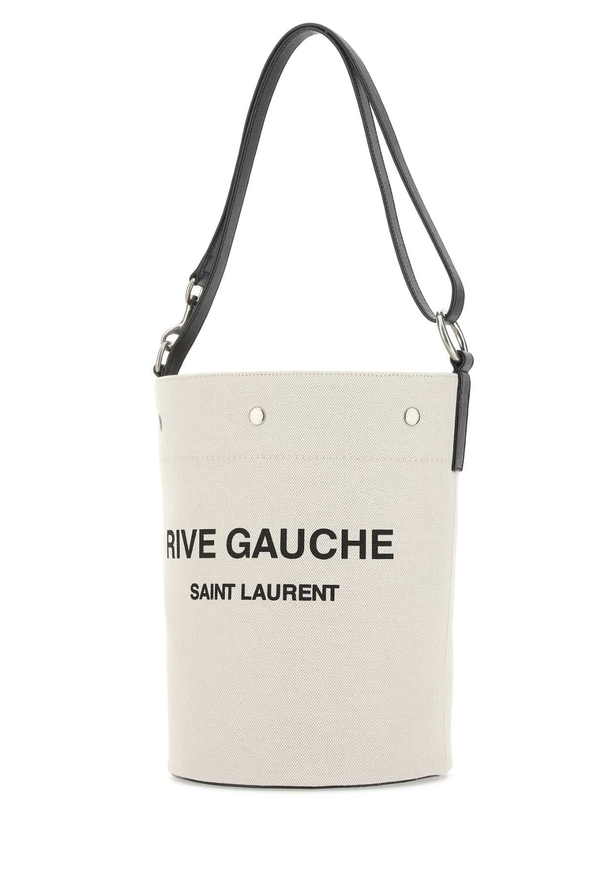 SAINT LAURENT BORSA For Men Exterior: 100% Linen 100% Leather Finishing: Antiqued silver metal