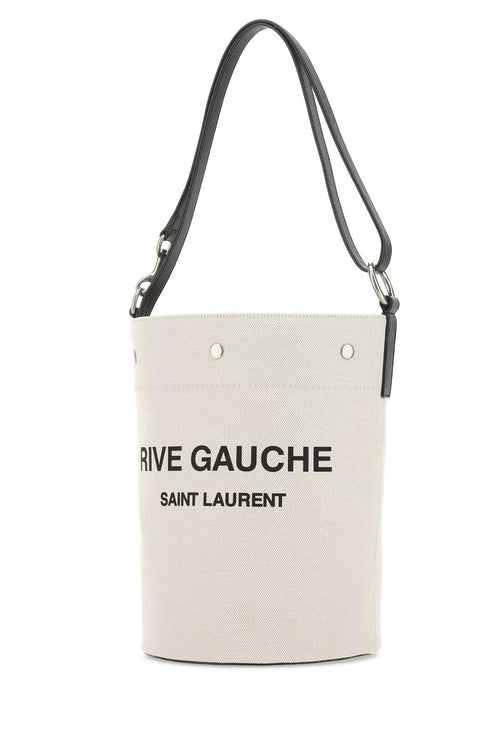 SAINT LAURENT BORSA For Men Exterior: 100% Linen 100% Leather Finishing: Antiqued silver metal
