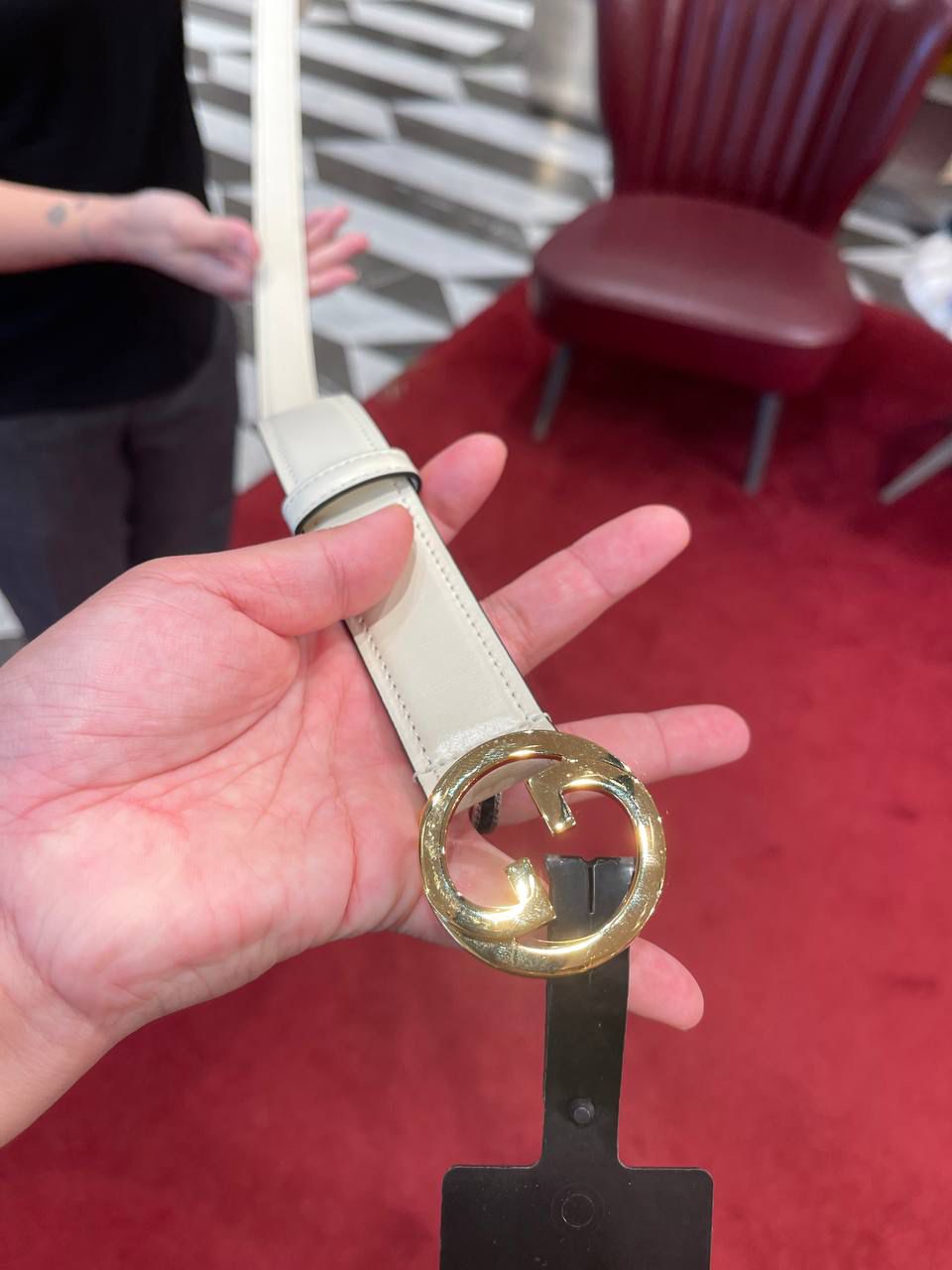 Interlocking G thin belt