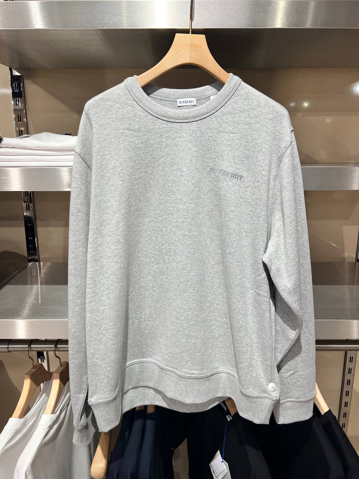 Embroidered Logo Cotton Sweatshirt