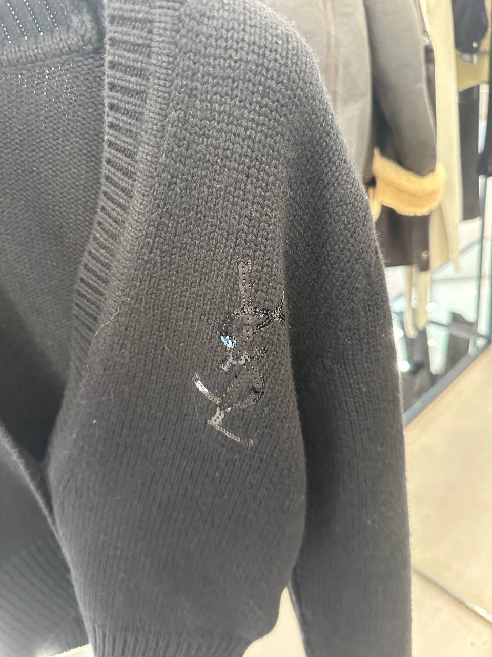 Sequin-Embellished Cardigan