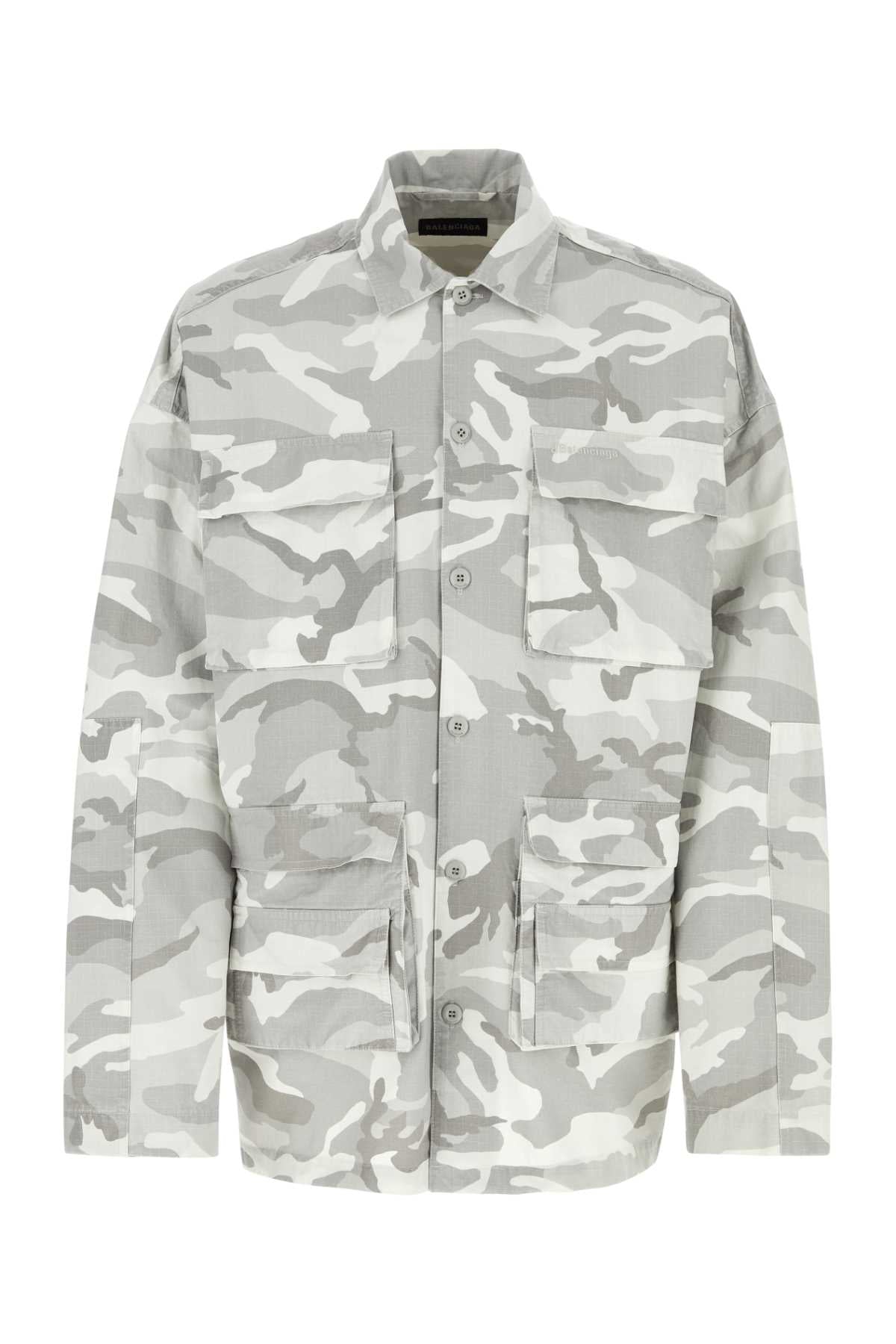 BALENCIAGA CARGO SHIRT For Men Exterior: 100% Cotton