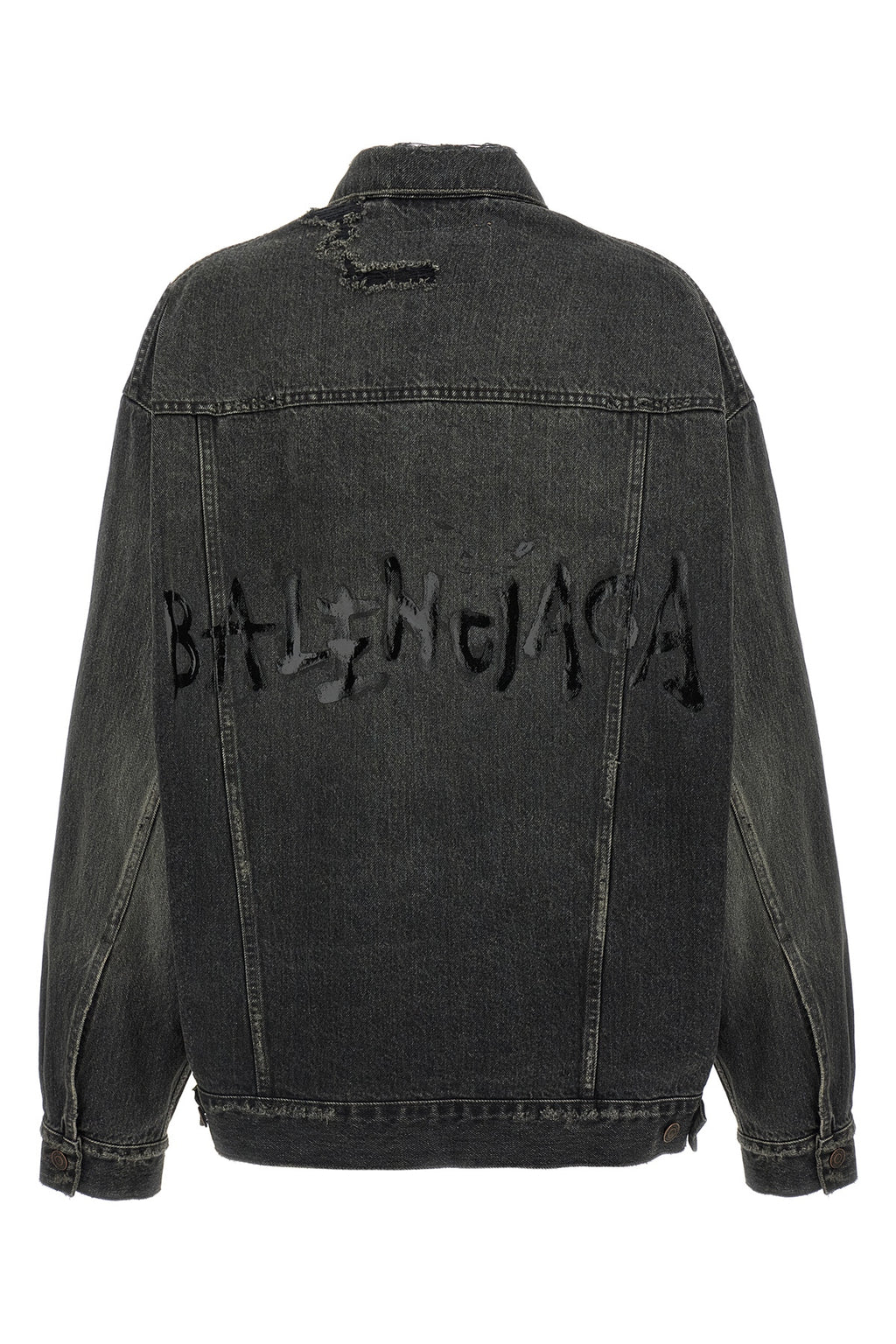balenciaga Denim jacket with used effect