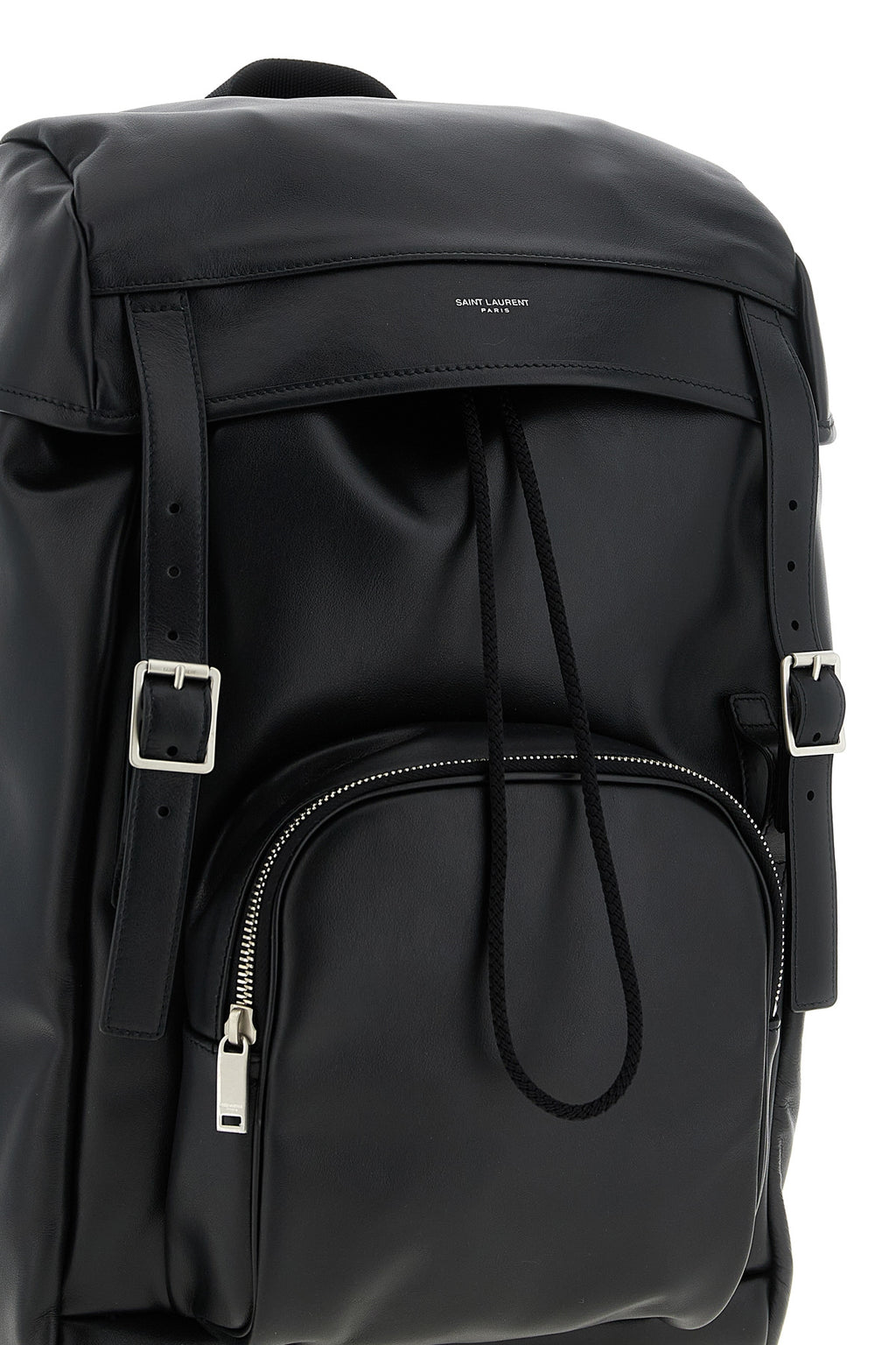 SAINT LAURENT Leather backpack For Men 100% calfskin leather (Bos Taurus)