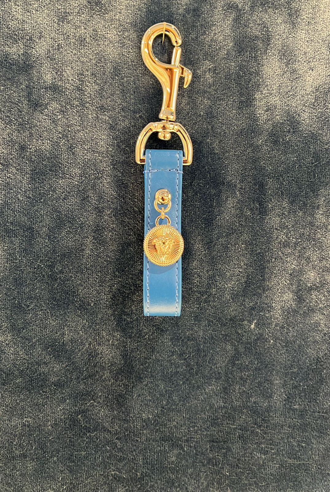 Safety Pin Leather Keyring
