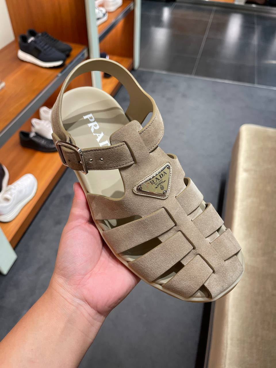 Suede Fisherman Sandals