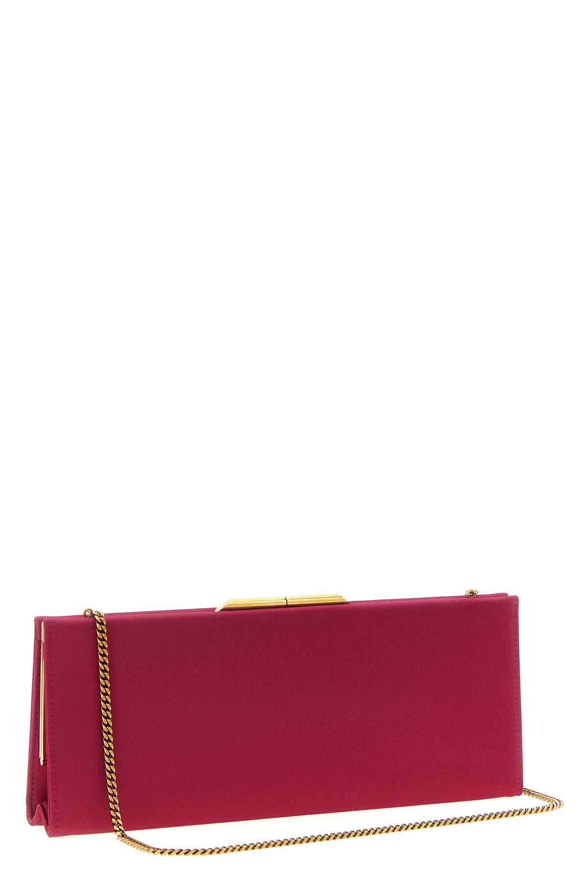 SAINT LAURENT 'Midnight piccola' clutch For Women 67% viscose, 33% silk
