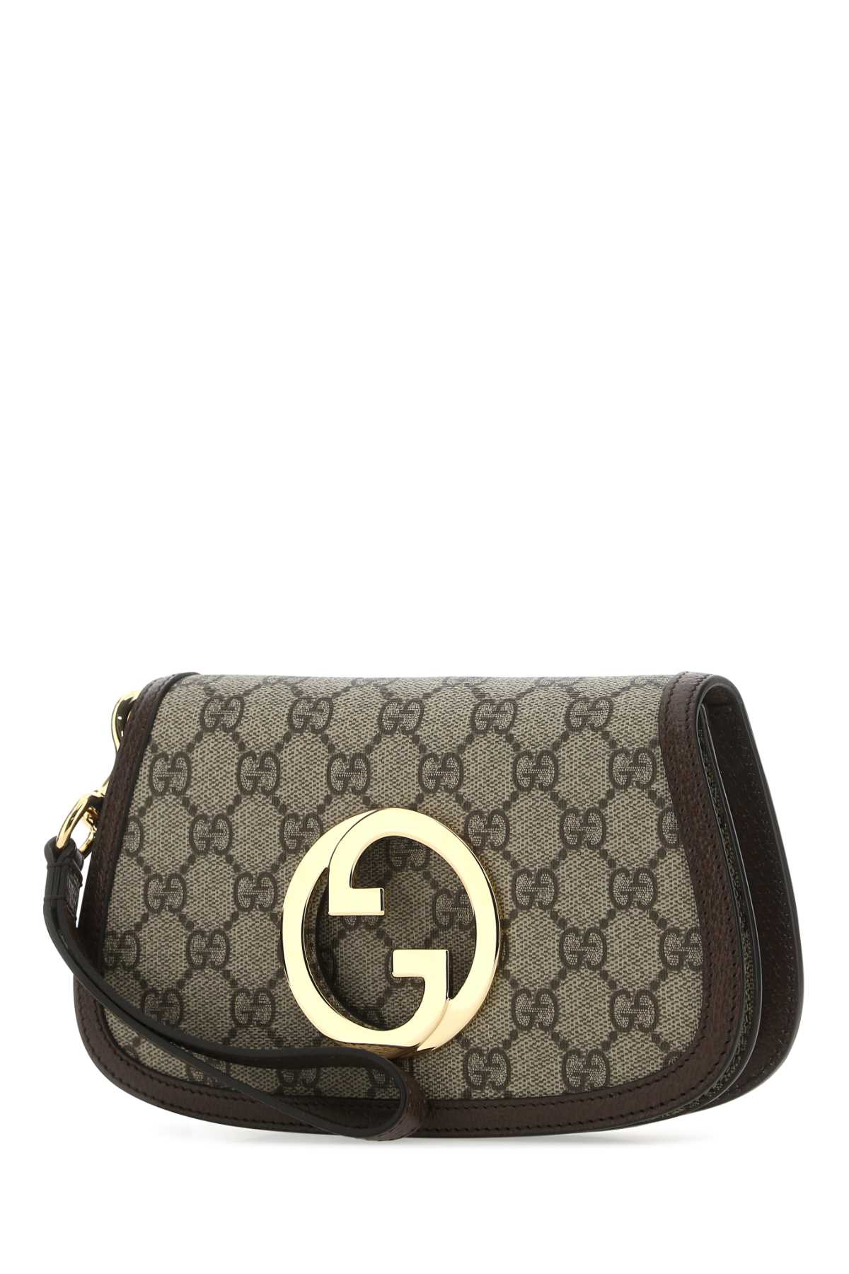 GUCCI CLUTCH For Men Exterior: 100% Fabric 100% Leather Lining: 100% Fabric Finishing: Golden metal
