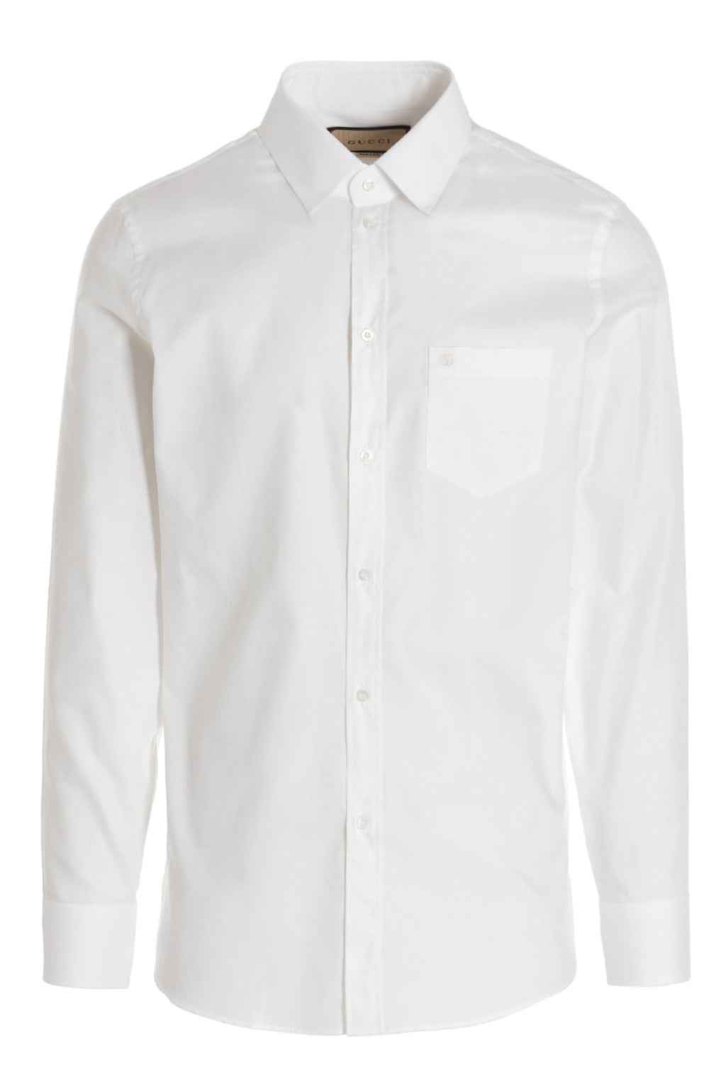 GUCCI Embroidered logo shirt For Men 100% cotton