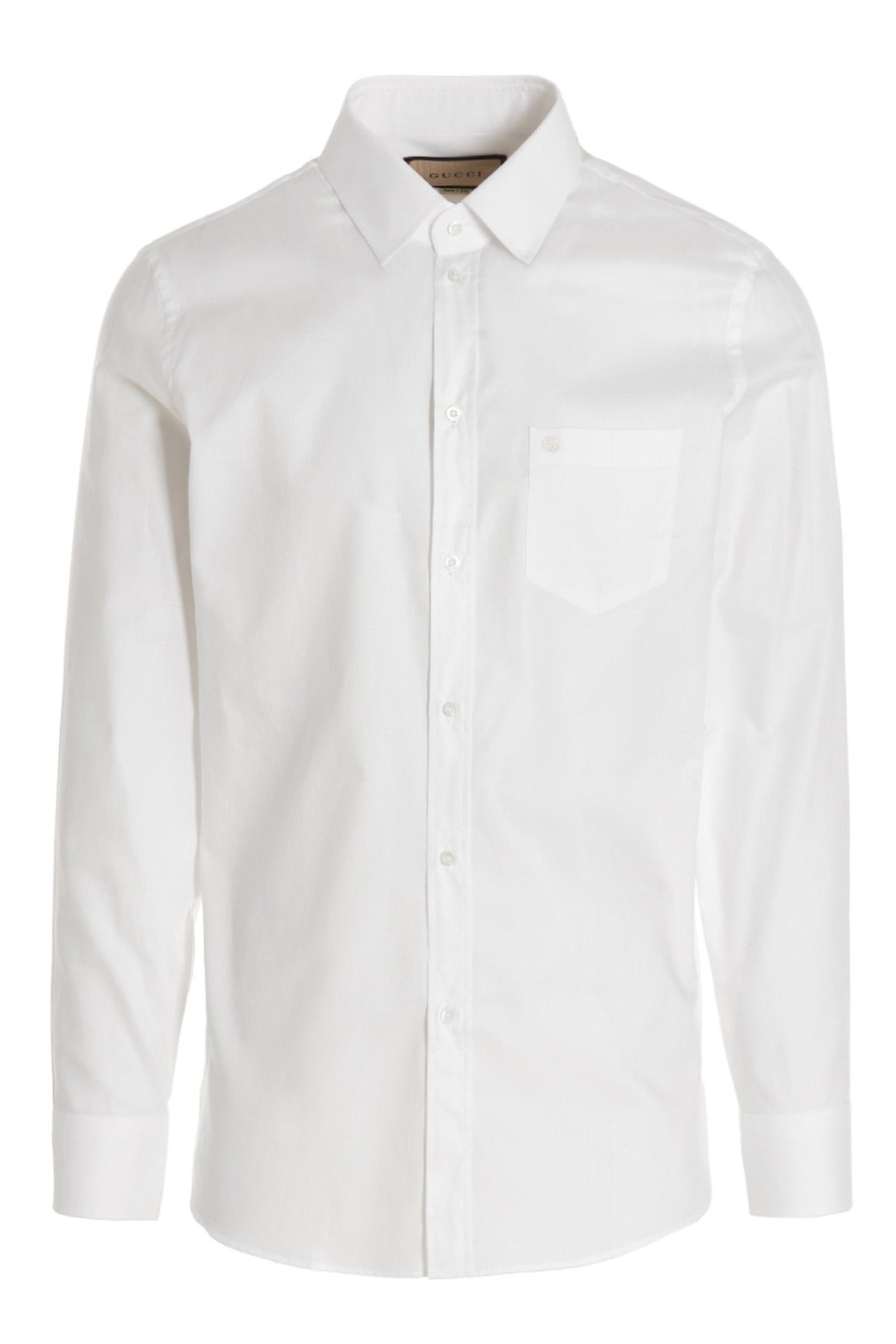 GUCCI Embroidered logo shirt For Men 100% cotton