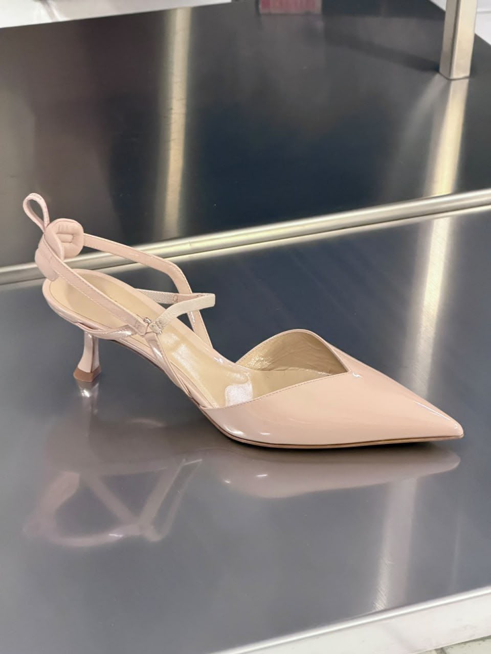 Patent Leather Slingback Pumps