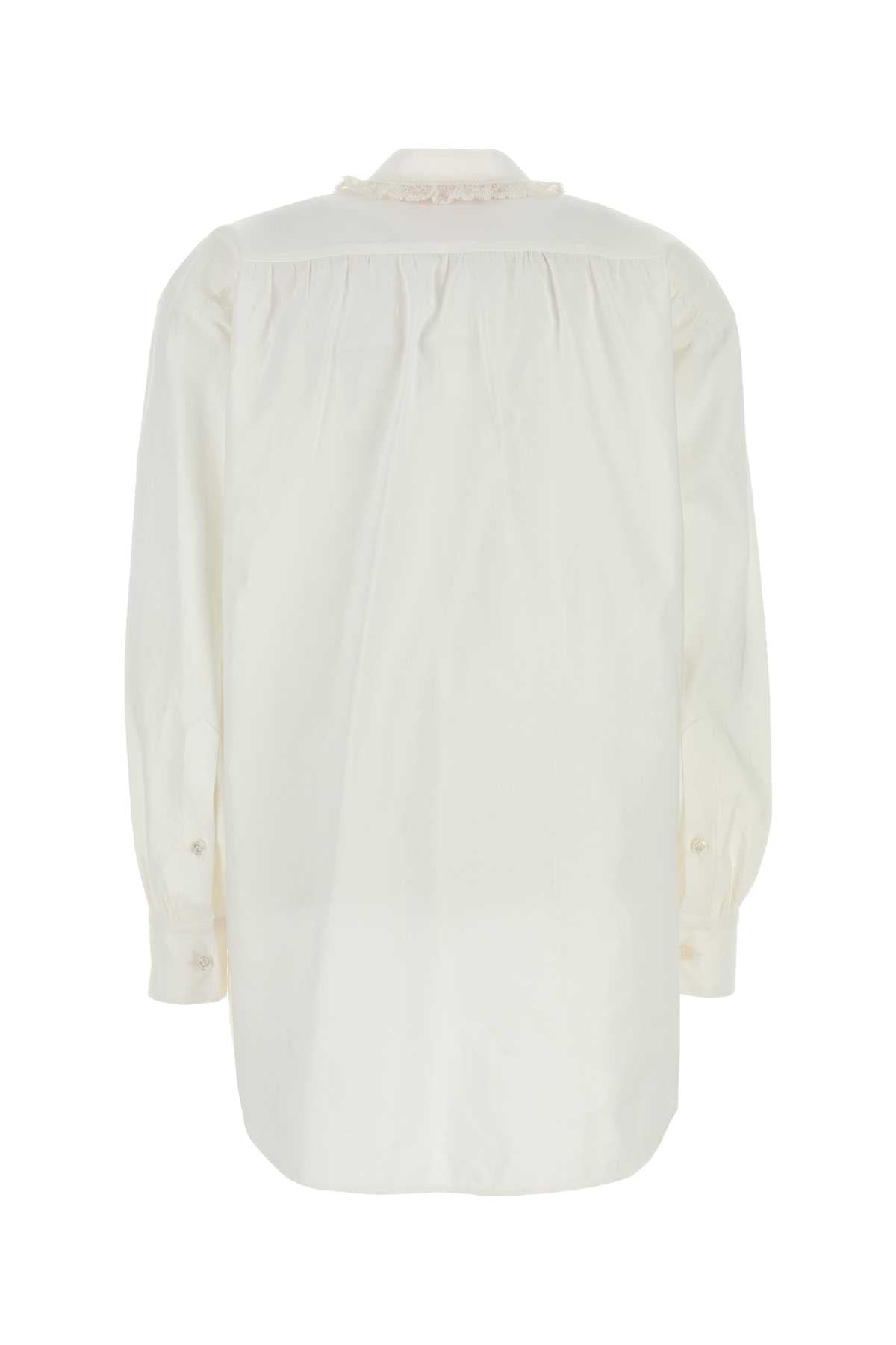 VALENTINO GARAVANI TOP - EMBROIDERED | EMBRO For Women Exterior: 53% Cotton 45% Linen 2% Silk