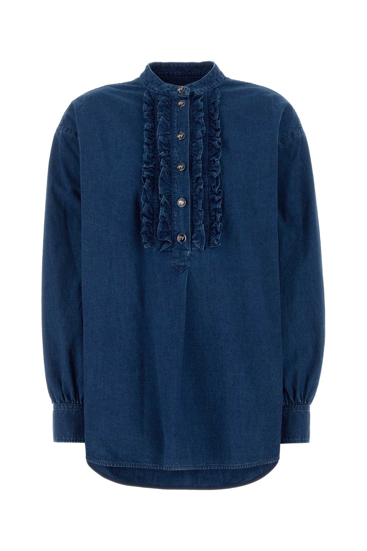 VALENTINO GARAVANI CAMICIA IN DENIM | SOLID For Women Exterior: 100% Cotton