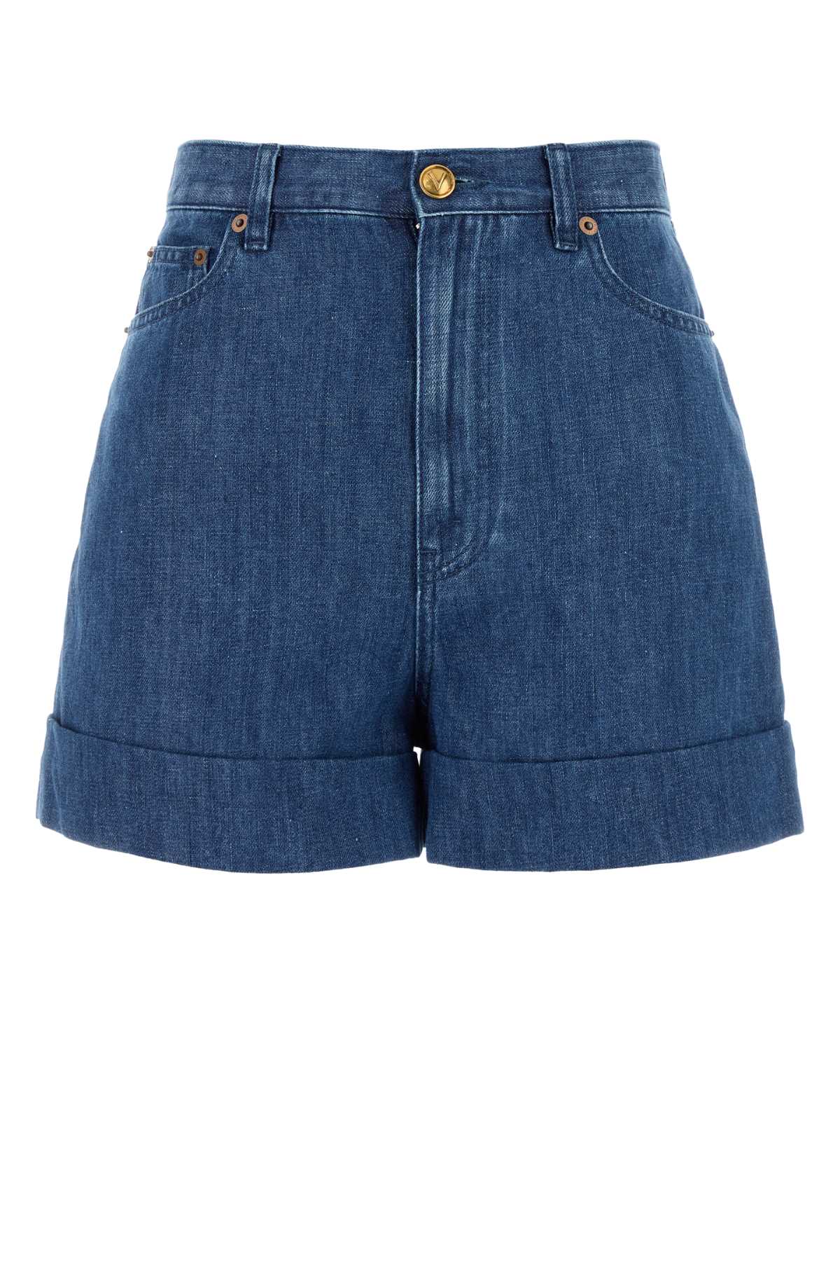 VALENTINO GARAVANI SHORT IN DENIM | SOLID |