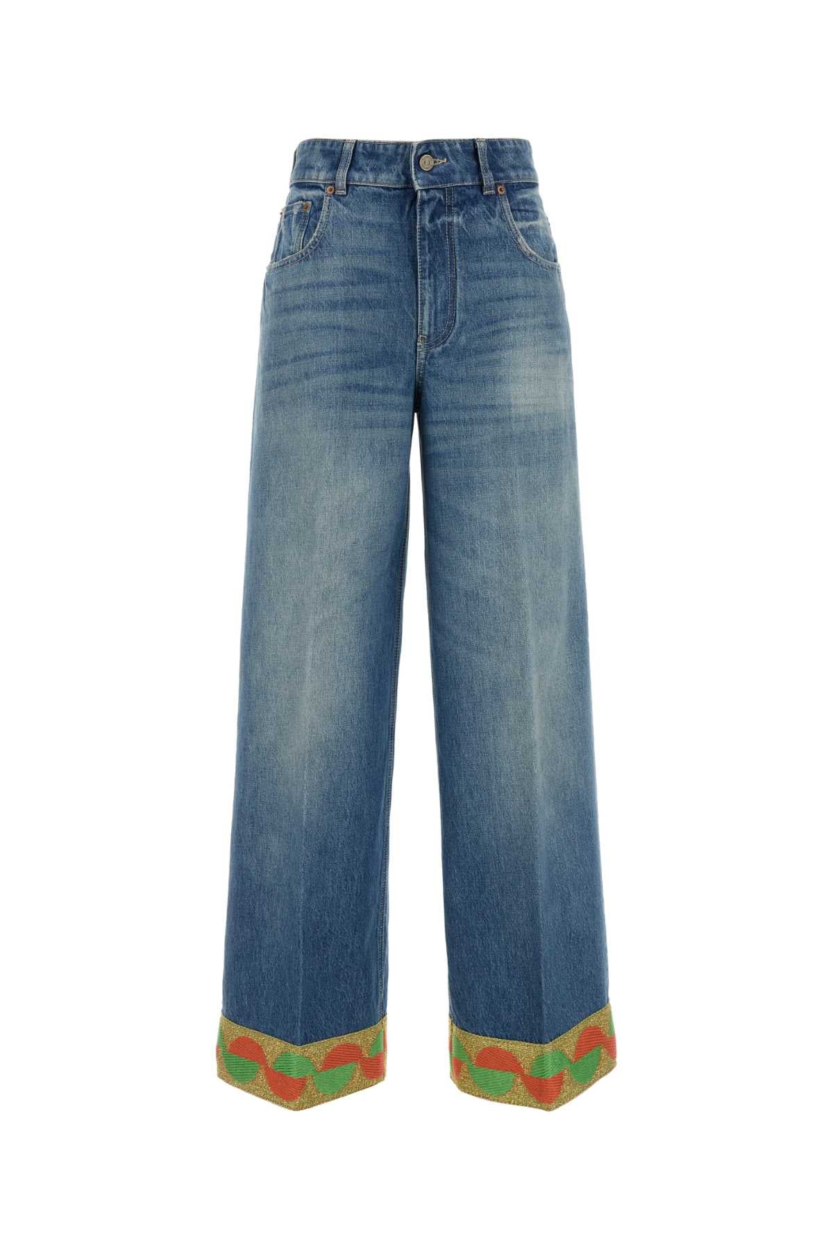 VALENTINO GARAVANI PANTALONE IN DENIM | SOLI For Women Exterior: 100% Cotton