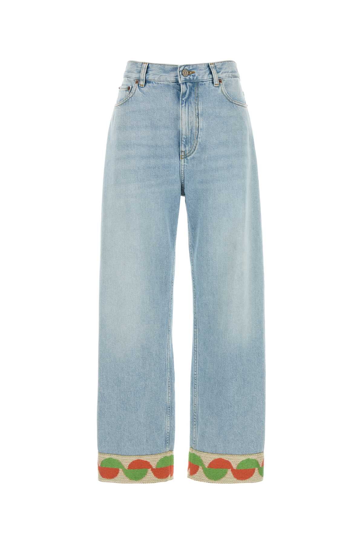VALENTINO GARAVANI PANTALONE IN DENIM | SOLI For Women Exteiror: 100% Cotton