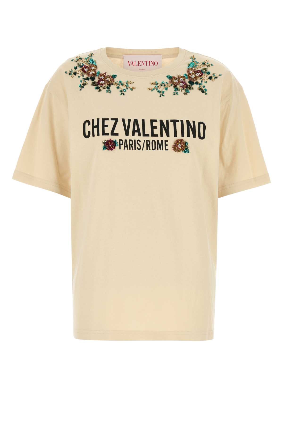VALENTINO GARAVANI T-SHIRT | EMBROIDERIES | For Women Exterior: 100% Cotton