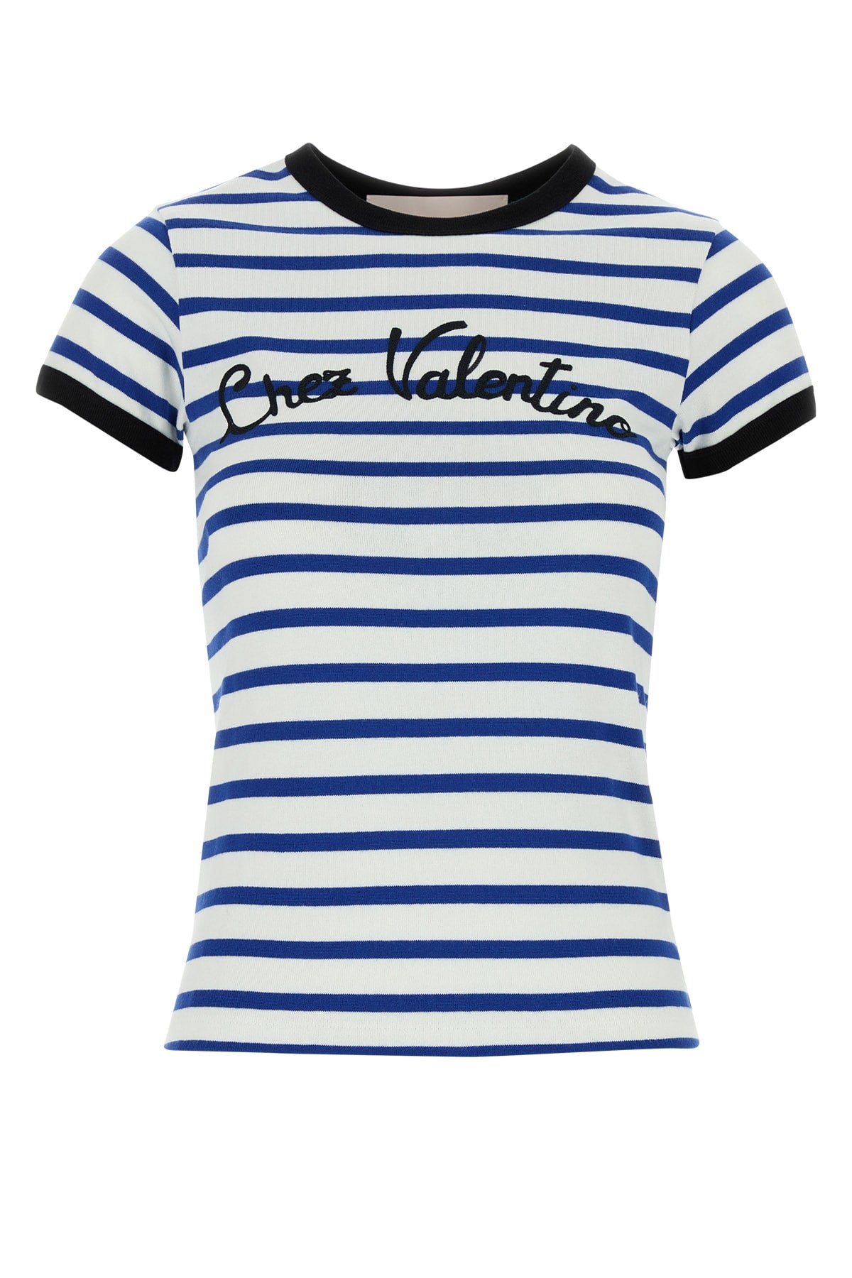 VALENTINO GARAVANI T-SHIRT | PATTERN | STRIP For Women Exterior: 100% Cotton