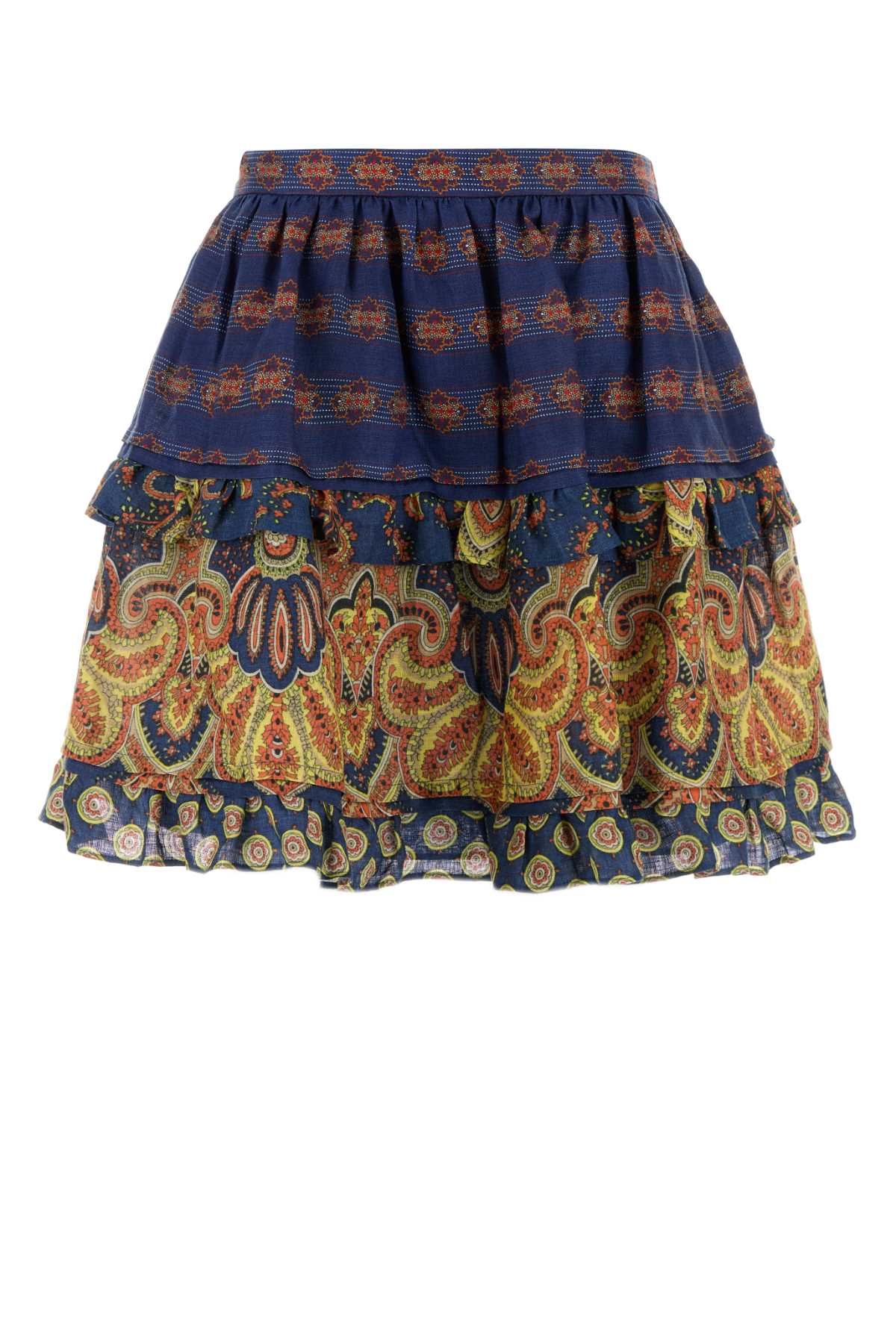 VALENTINO GARAVANI SKIRT | PATTERN | LINO PA For Women Exterior: 100% Linen Lining: 100% Cotton