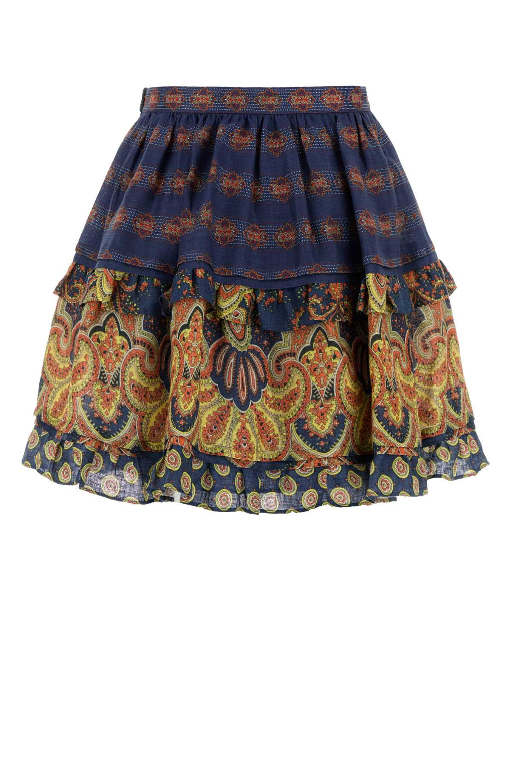 VALENTINO GARAVANI SKIRT | PATTERN | LINO PA For Women Exterior: 100% Linen Lining: 100% Cotton