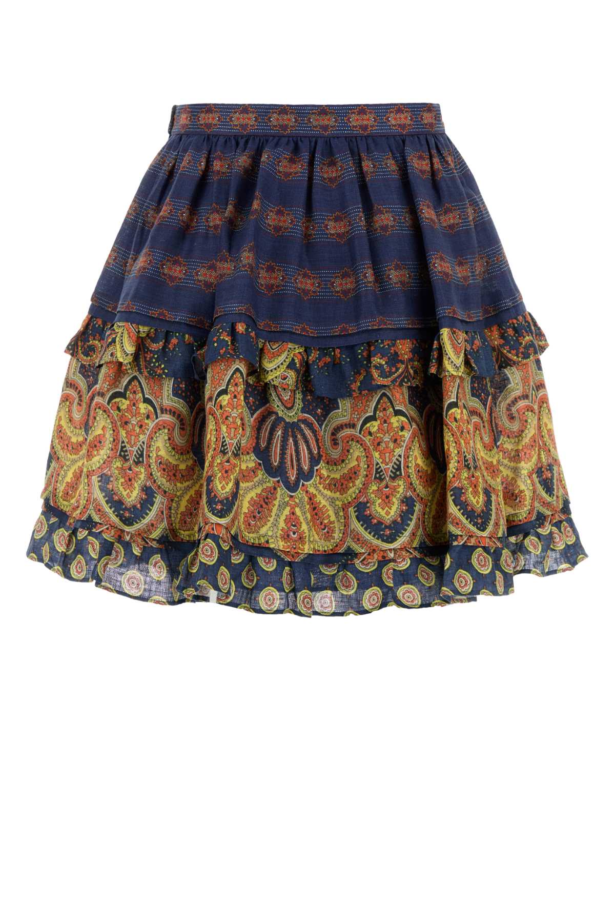 VALENTINO GARAVANI SKIRT | PATTERN | LINO PA For Women Exterior: 100% Linen Lining: 100% Cotton