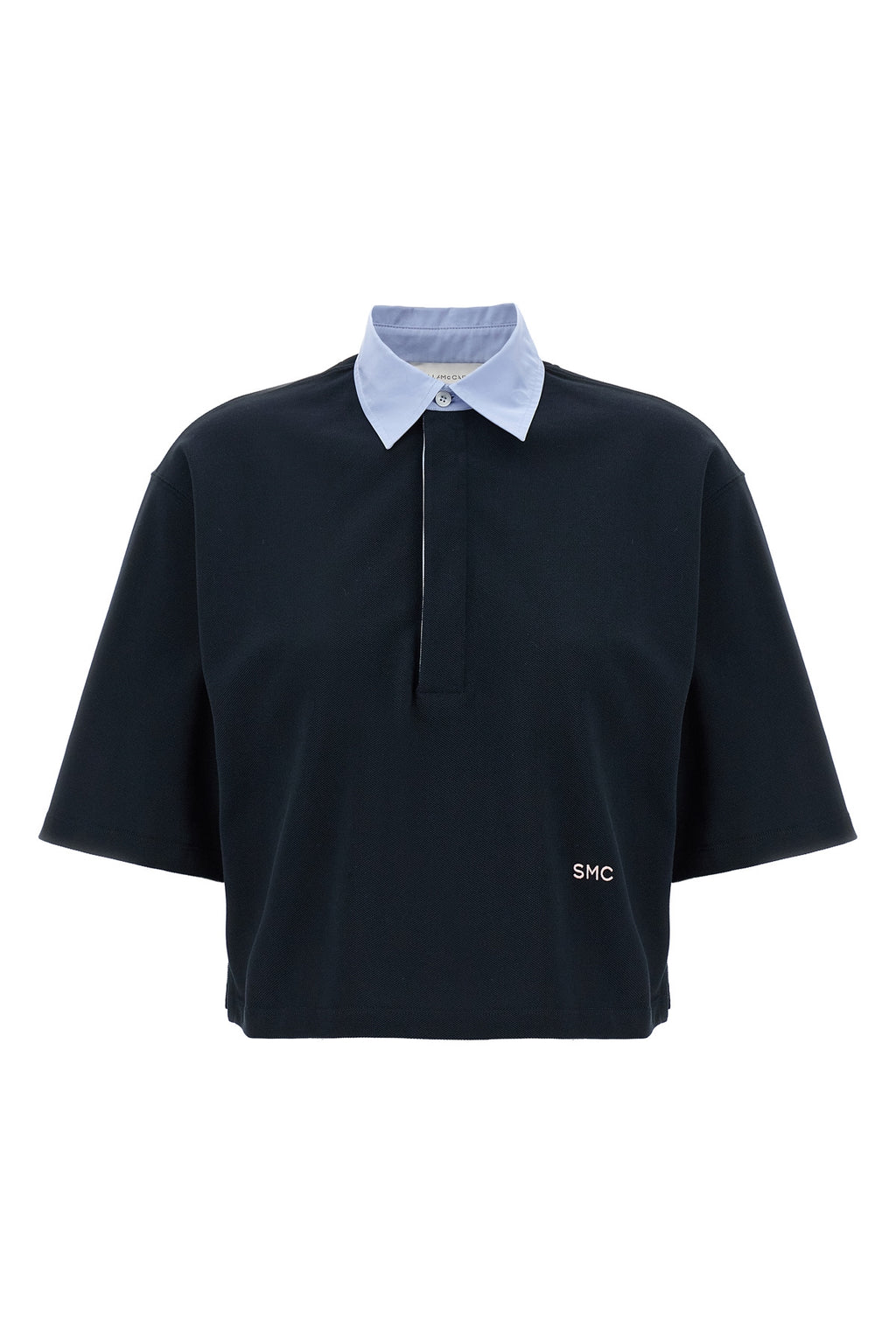 STELLA MCCARTNEY Cropped piquet polo For Women 99% cotton, 1% polyester