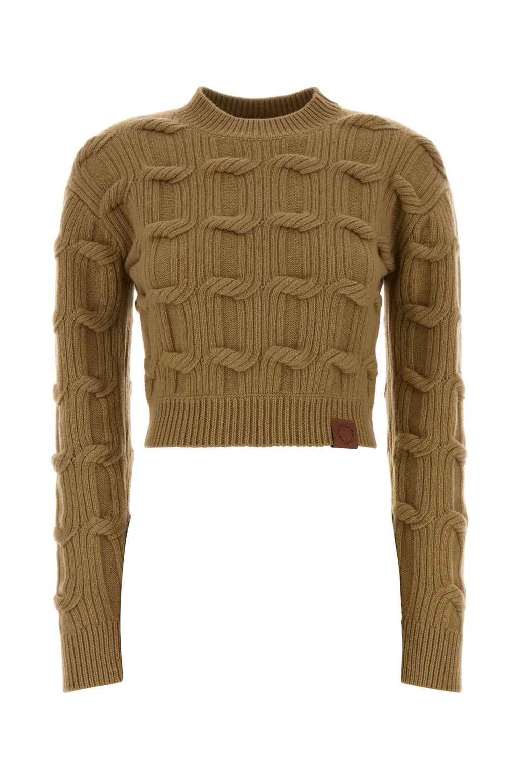 STELLA MCCARTNEY Chain Cropped Jumper For Women Exterior: 100% Wool