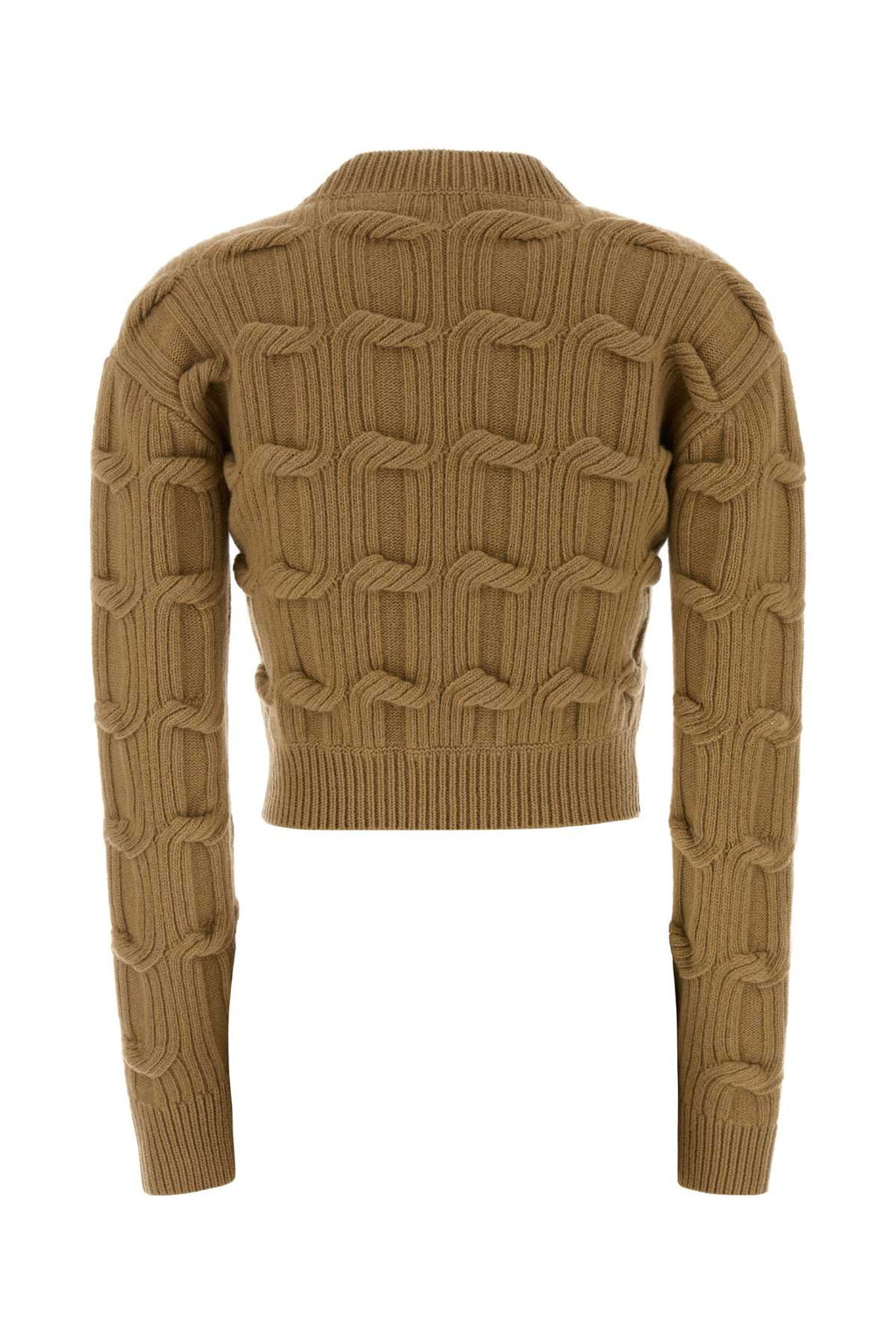STELLA MCCARTNEY Chain Cropped Jumper For Women Exterior: 100% Wool