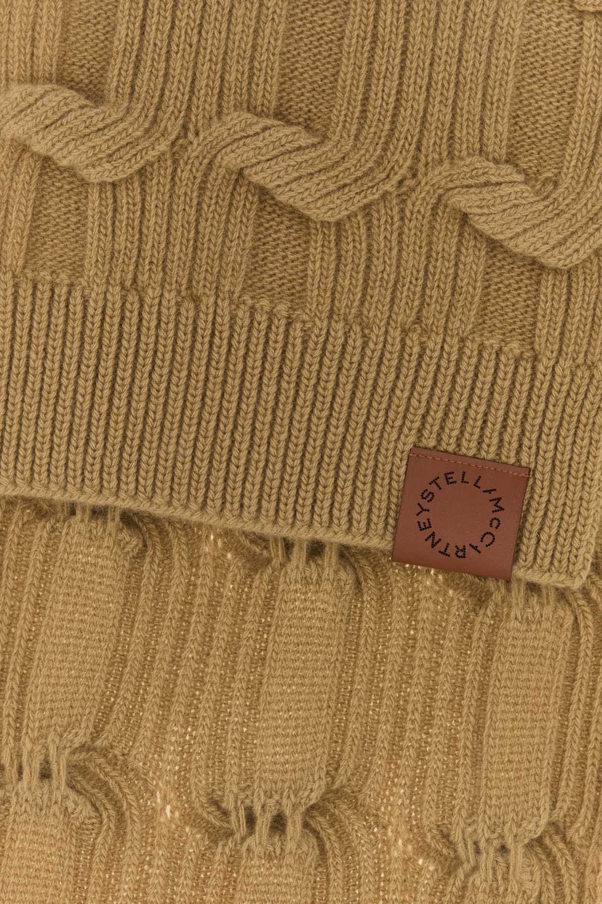 STELLA MCCARTNEY Chain Thinner Scarf For Women Exterior: 100% Wool