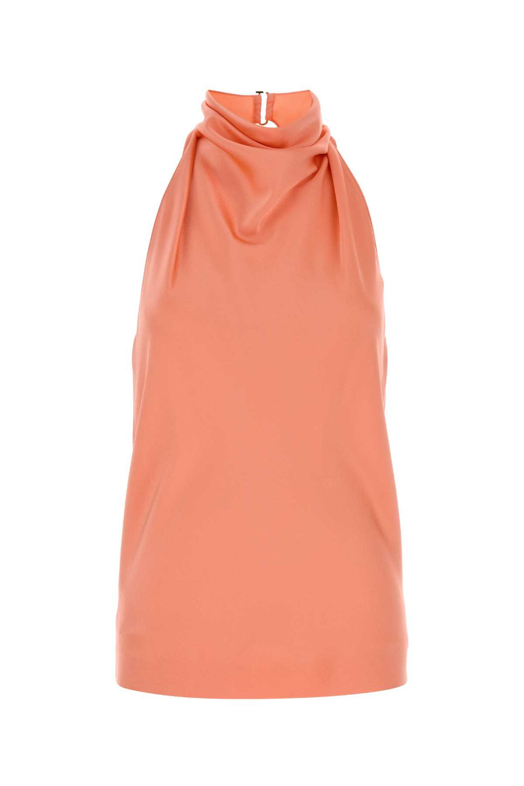 STELLA MCCARTNEY Satin Halterneck Top For Women Exterior: 73% Acetate 27% Viscose