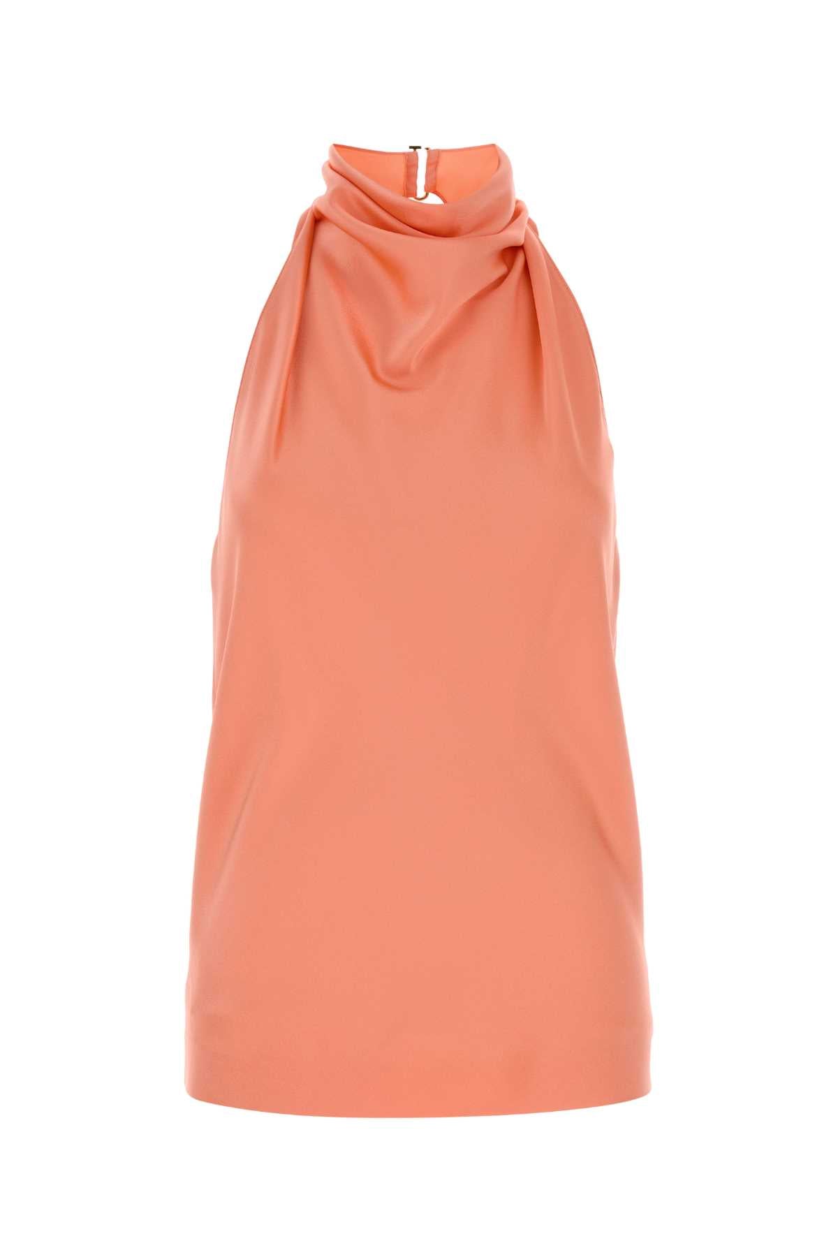 STELLA MCCARTNEY Satin Halterneck Top For Women Exterior: 73% Acetate 27% Viscose