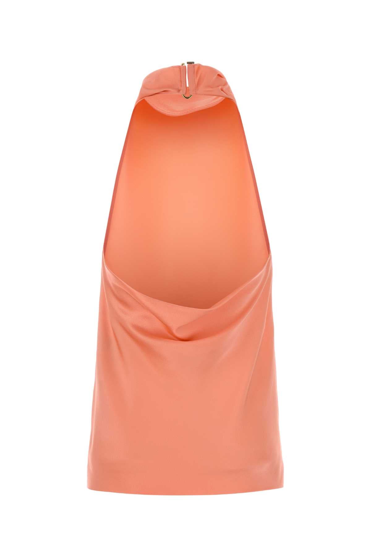 STELLA MCCARTNEY Satin Halterneck Top For Women Exterior: 73% Acetate 27% Viscose