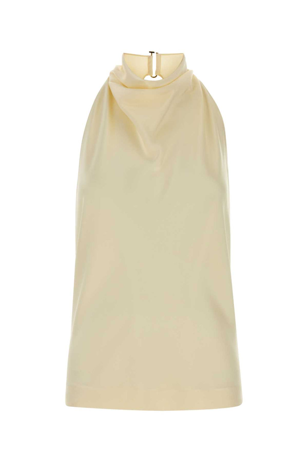 STELLA MCCARTNEY Satin Halterneck Top For Women Exterior: 73% Acetate 27% Viscose