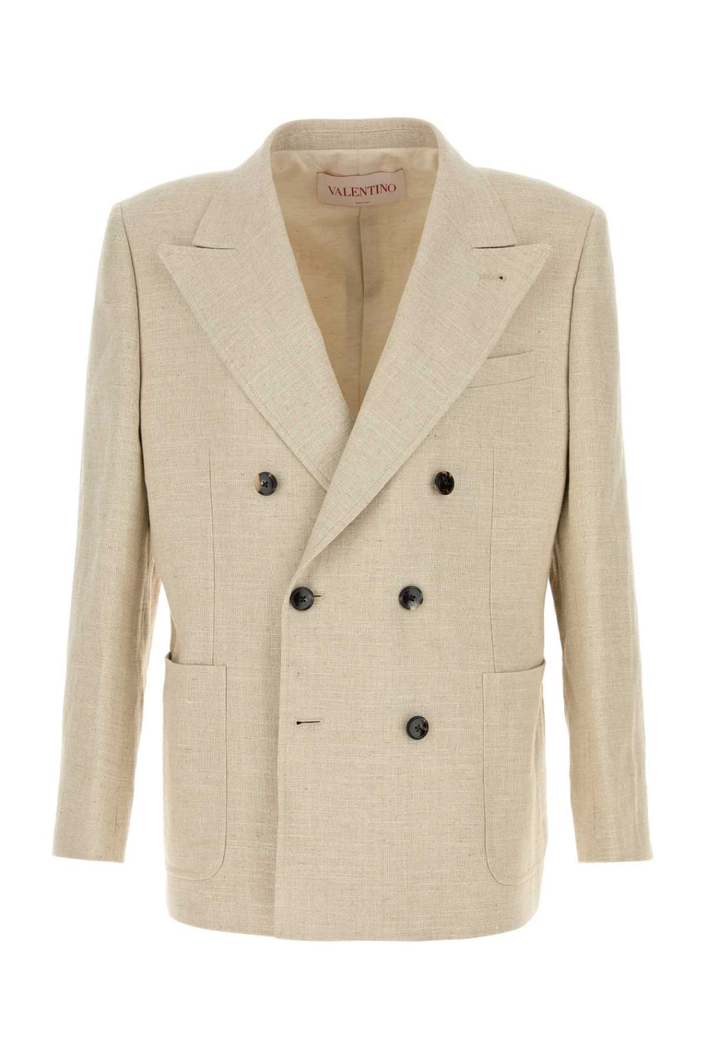 VALENTINO GARAVANI GIACCA D\PETTO For Men Exterior: 85% Linen 15% Viscose Lining: 91% Cotton 9% Linen