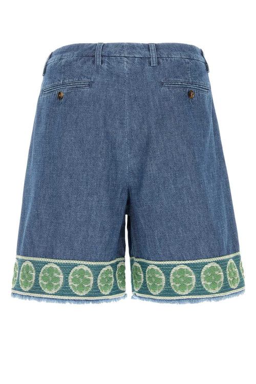 VALENTINO GARAVANI BERMUDA IN DENIM | DENIM For Men Exterior: 100% Cotton