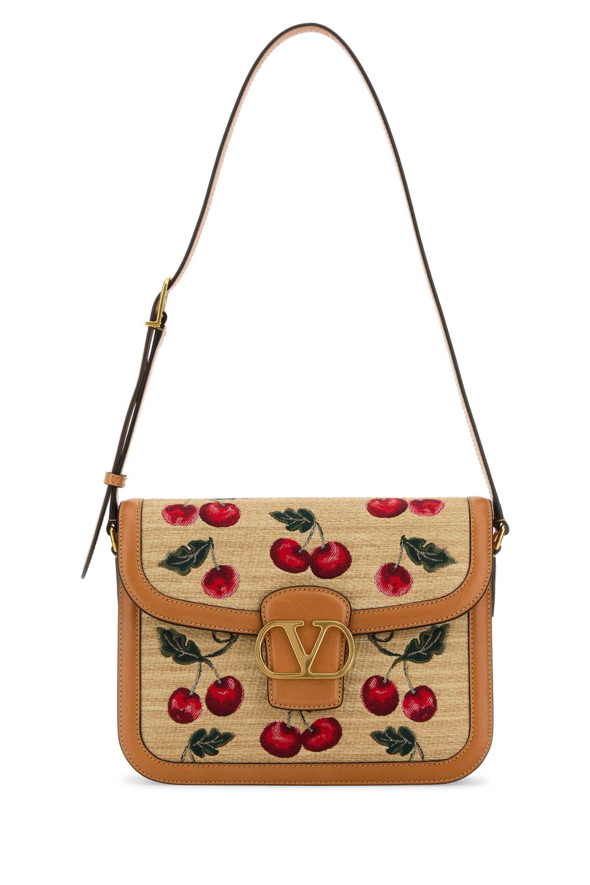 VALENTINO GARAVANI SHOULDER BAG | 9TO5 | RAF For Women Exterior: 100% Raffia 100% Leather Lining: 100% Leather Finishing: Golden metal