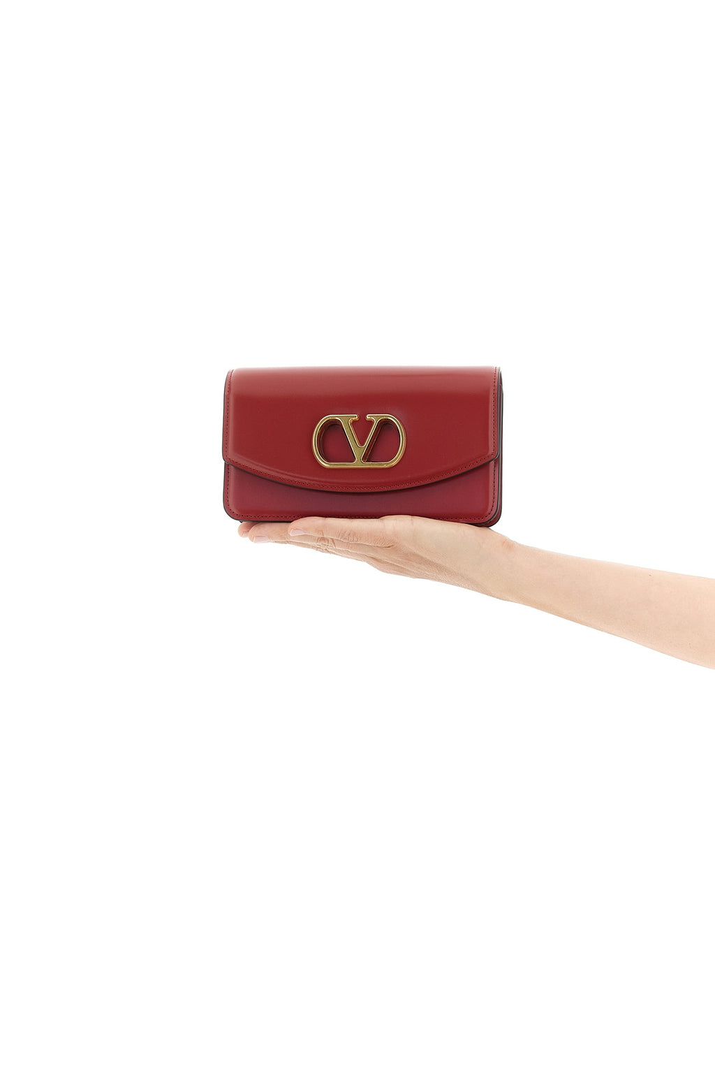 VALENTINO GARAVANI Valentino Garavani 'Vain' clutch bag For Women 100% calfskin leather (Bos Taurus)