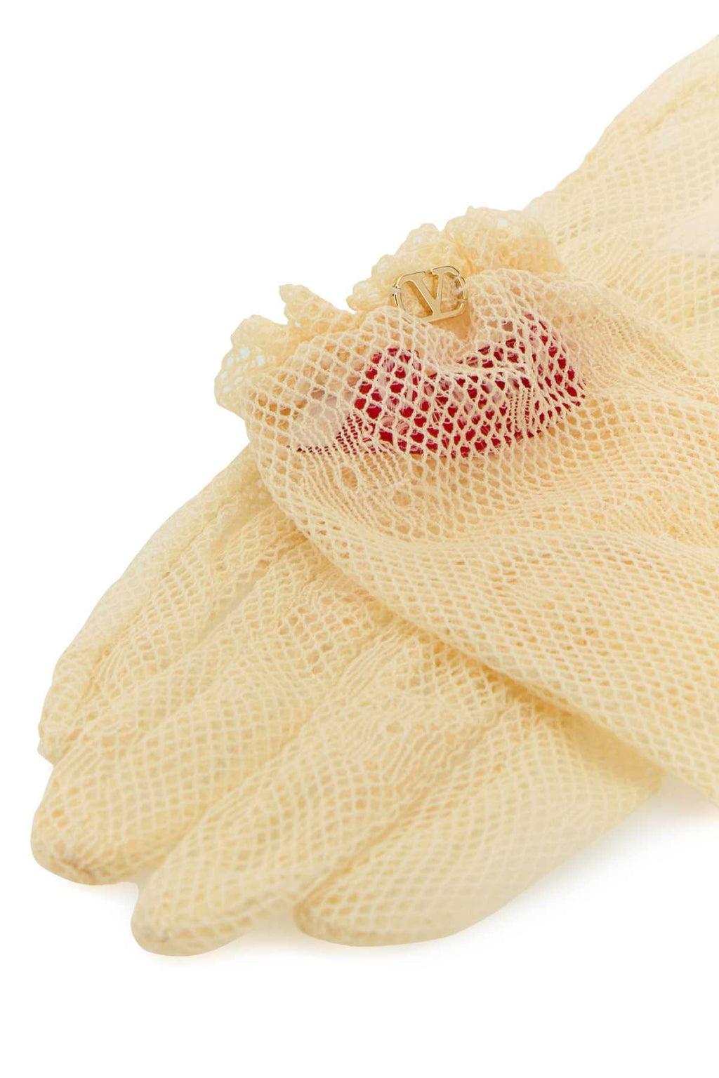 VALENTINO GARAVANI GLOVES 14,5CM CON ROUCHES For Women Exterior: 87% Nylon 13% Viscose