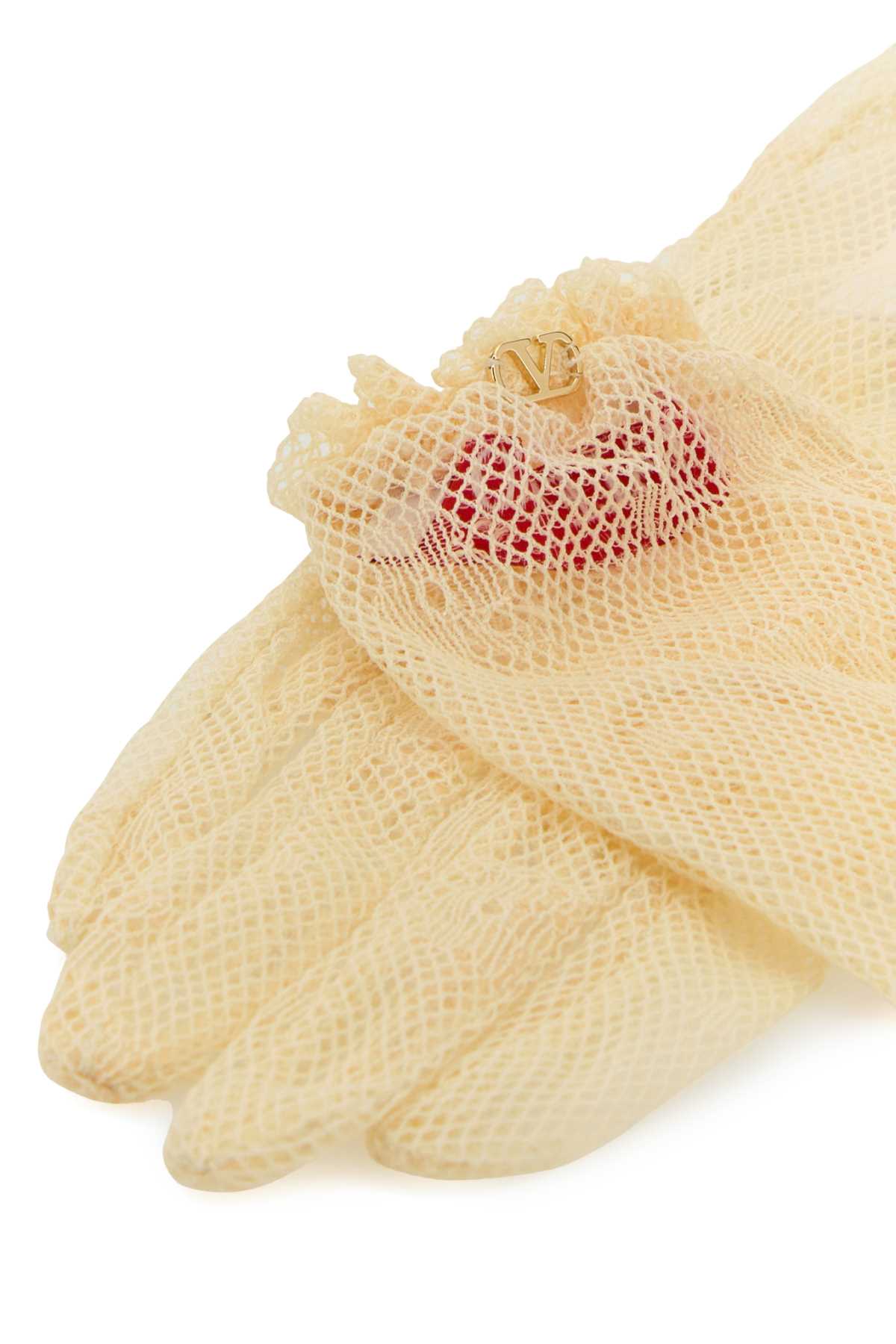 VALENTINO GARAVANI GLOVES 14,5CM CON ROUCHES For Women Exterior: 87% Nylon 13% Viscose