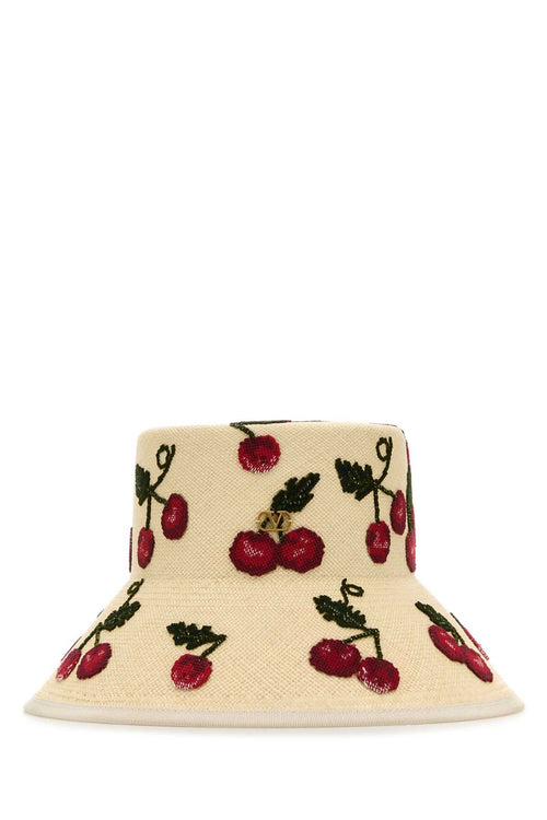VALENTINO GARAVANI BUCKET HAT | VLOGO SIGNAT For Women Exterior: 100% Straw