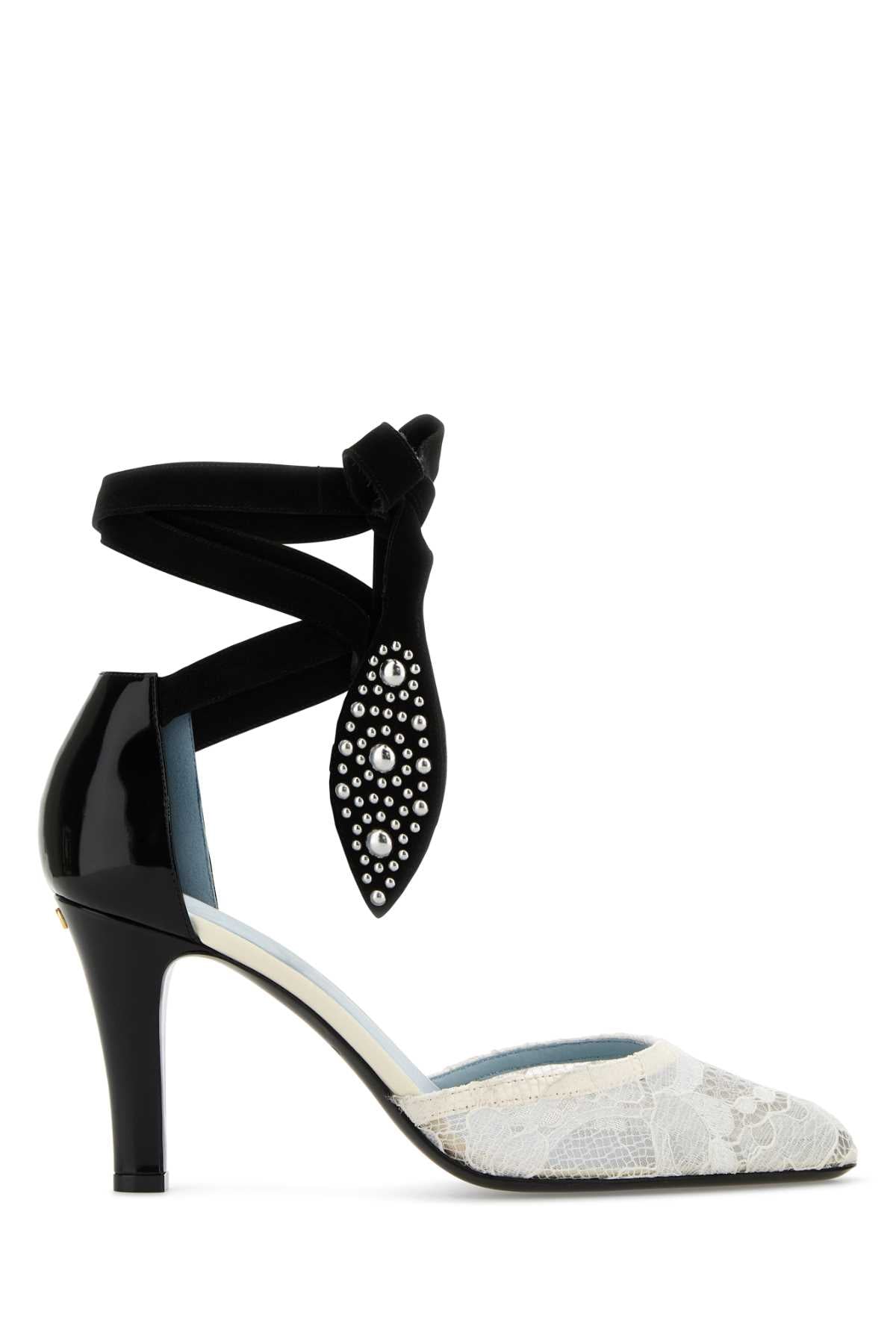 VALENTINO GARAVANI ANKLE STRAP | VG FOLIEFOL For Women Exterior: 100% Fabric 100% Leather Interior: 100% Leather Sole: Leather