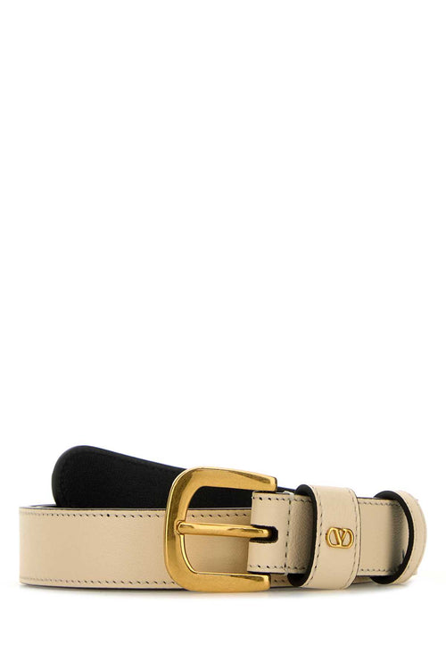 VALENTINO GARAVANI BELT H. 25 | VLOGO SIGNAT For Women Exterior: 100% Leather Finishing: Golden metal